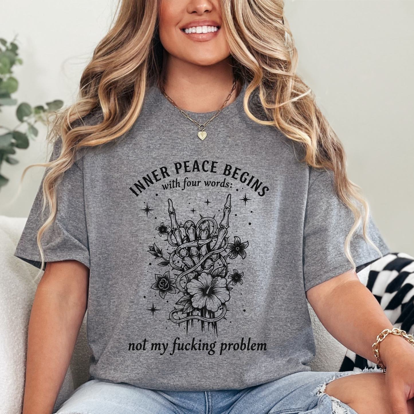 Inner Peace Begins With Four Words: Not My Fucking Problem (2) DTF Direct To Film