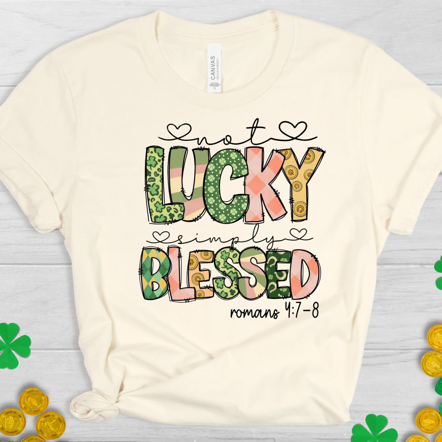 Not Lucky Simply Blessed (4) DTF Direct To Film