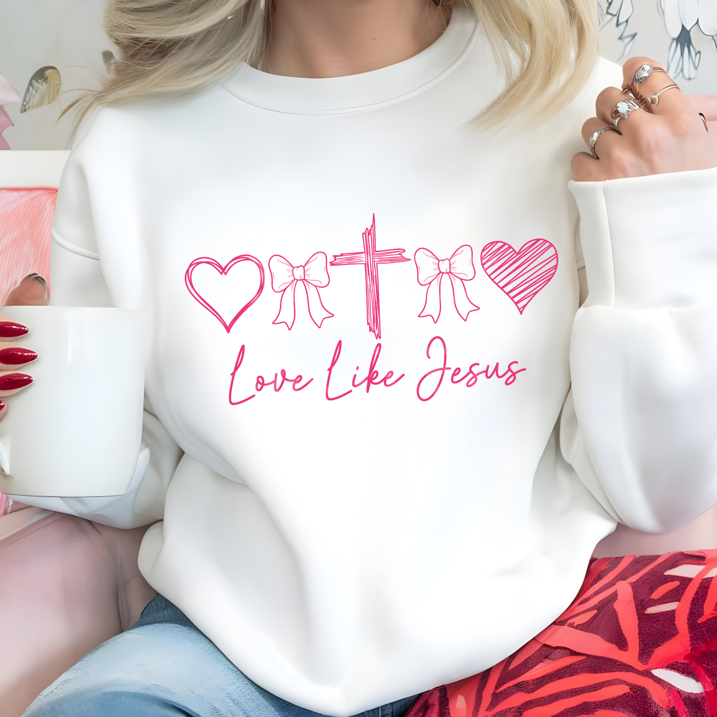 Love Like Jesus (Valentine's Day) (13) DTF Direct to Film