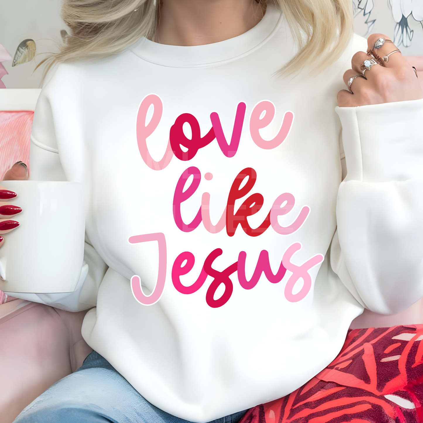 Love Like Jesus (Valentine's Day) (15) DTF Direct to Film