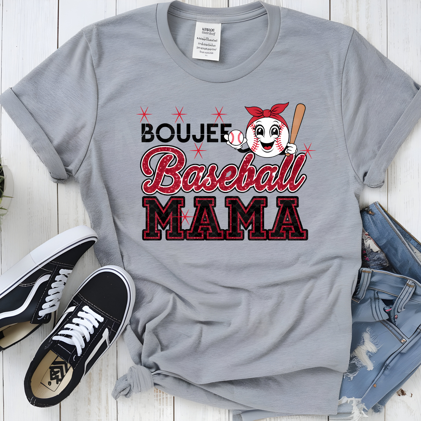 Bouje Baseball Mama (2) DTF Direct To Film