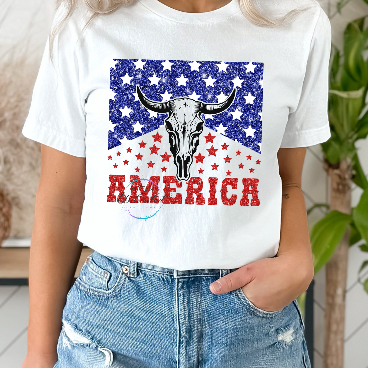 America (RWB Bull Head) DTF Direct To Film