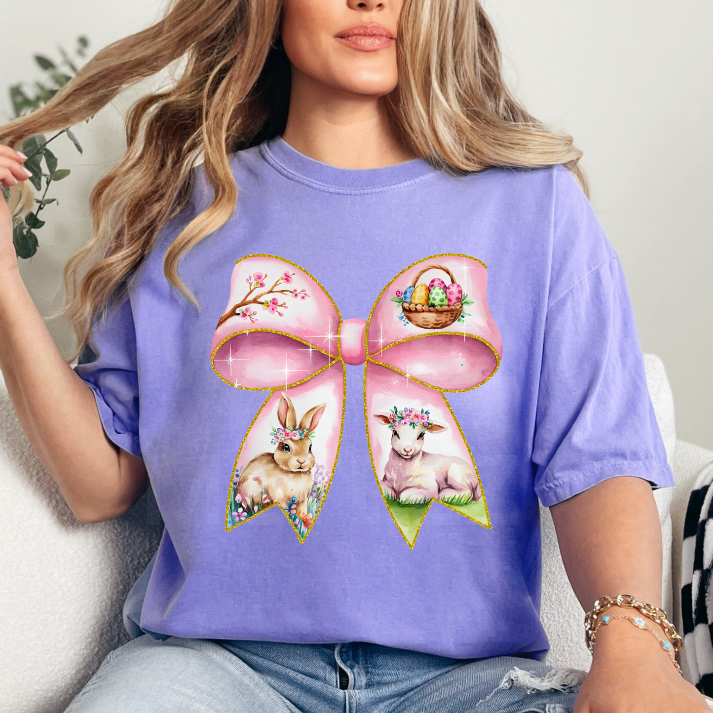 Easter Bow (4) DTF Direct To Film