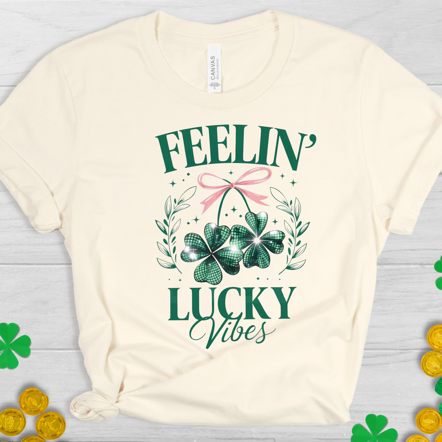 Feelin' Lucky Vibes (St. Patrick's Day) (1) DTF Direct To Film