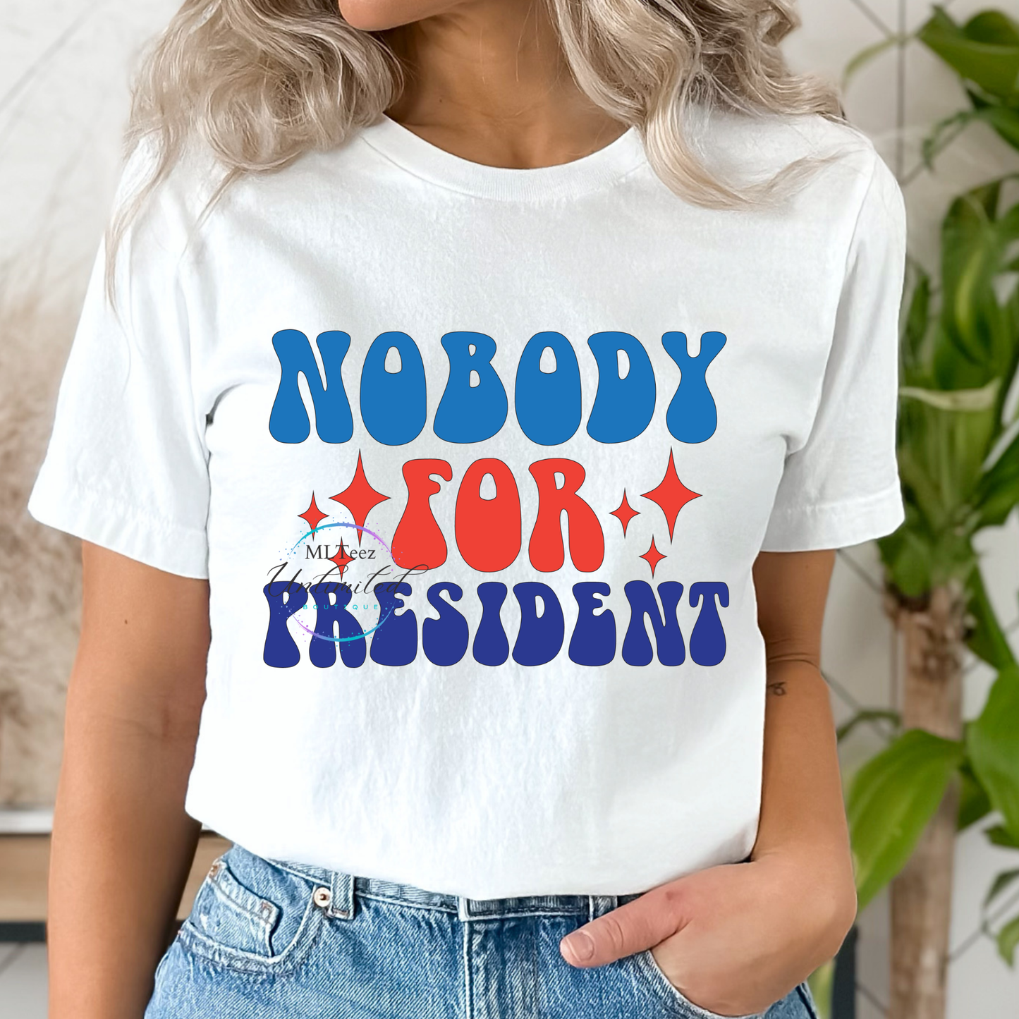 Nobody For President DTF Direct To Film