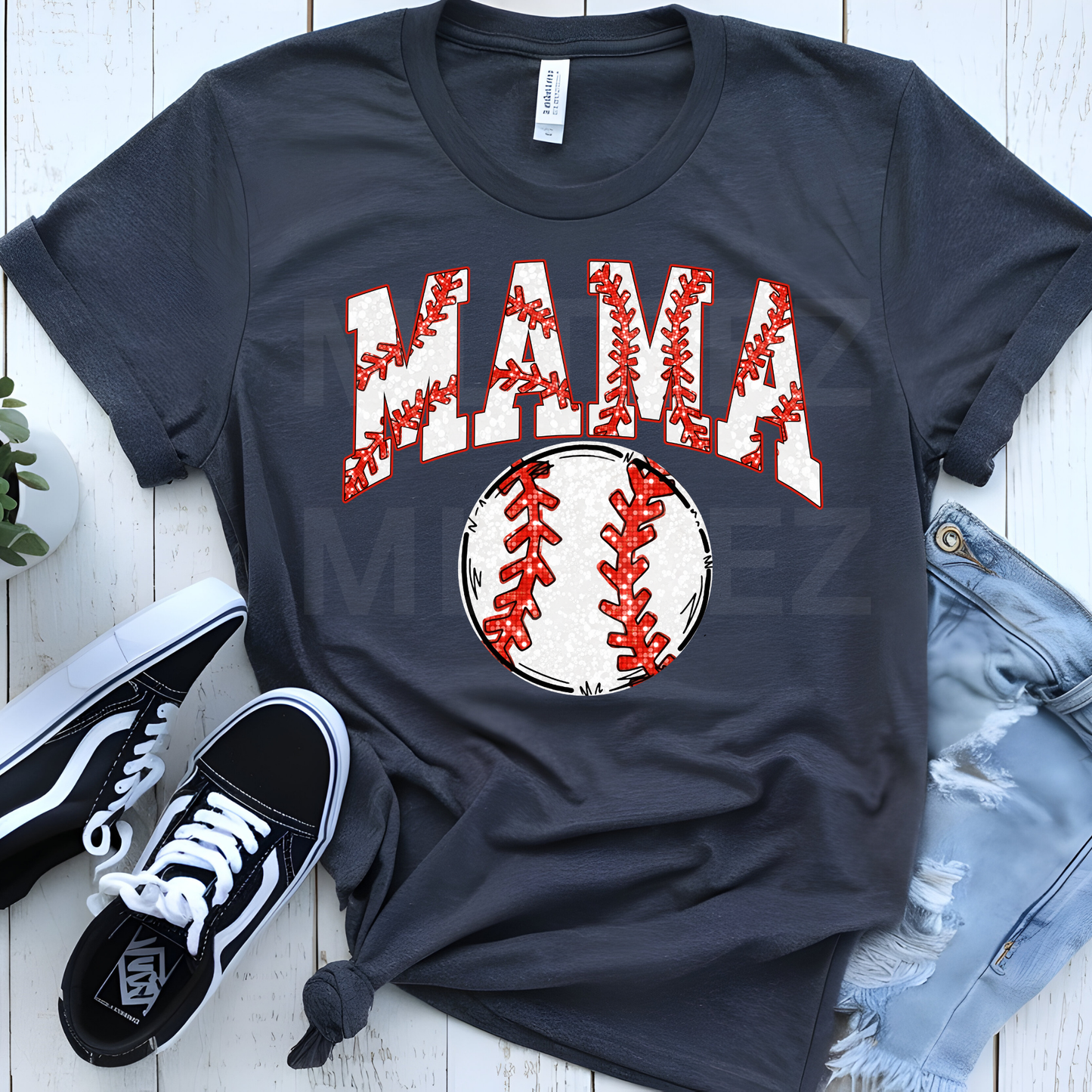 Mama (Baseball) (4) DTF Direct To Film