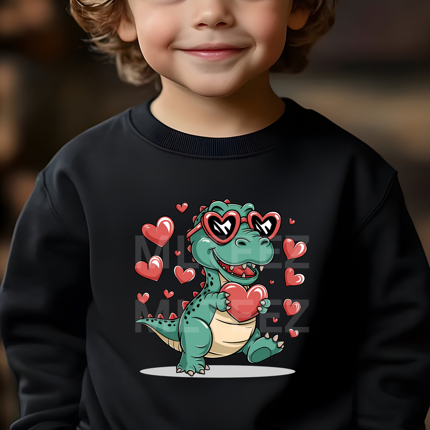 Dinosaur Valentine (1) DTF Direct To Film