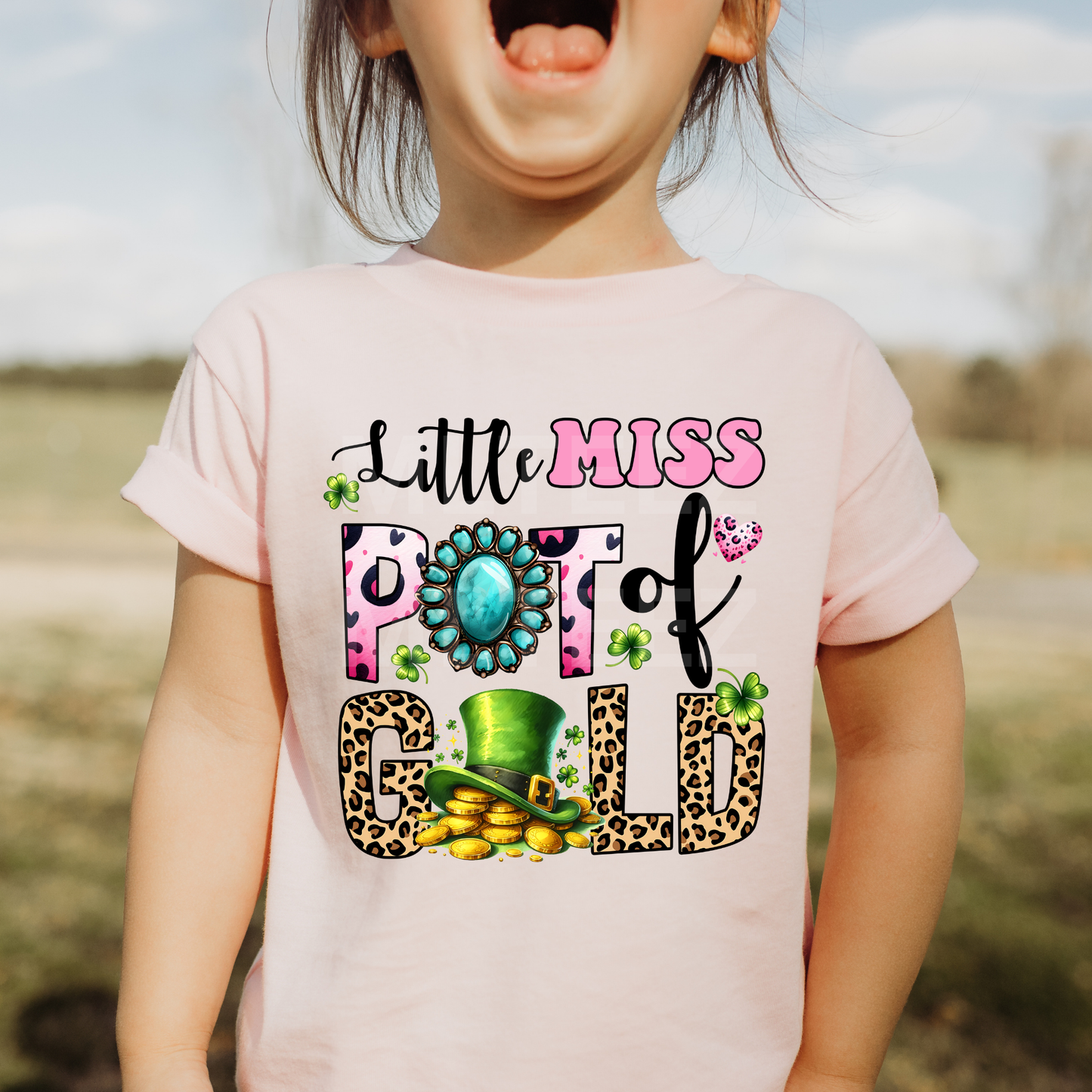 Little Miss Pot Of Gold DTF Direct To Film