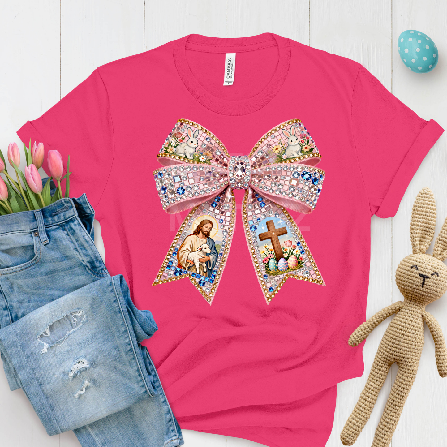 Easter Bow (42) DTF Direct To Film