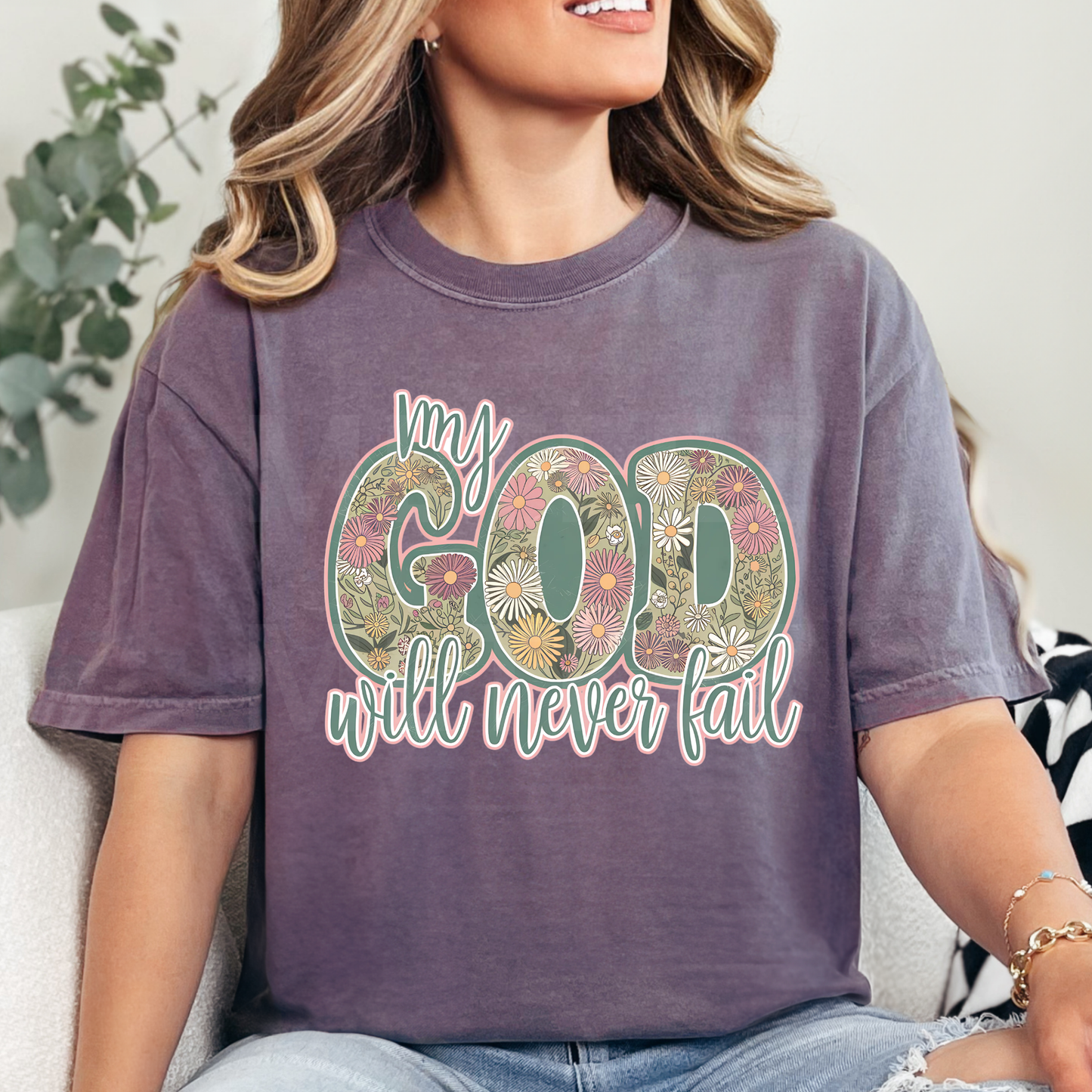 My God Will Never Fail (1) DTF Direct to Film
