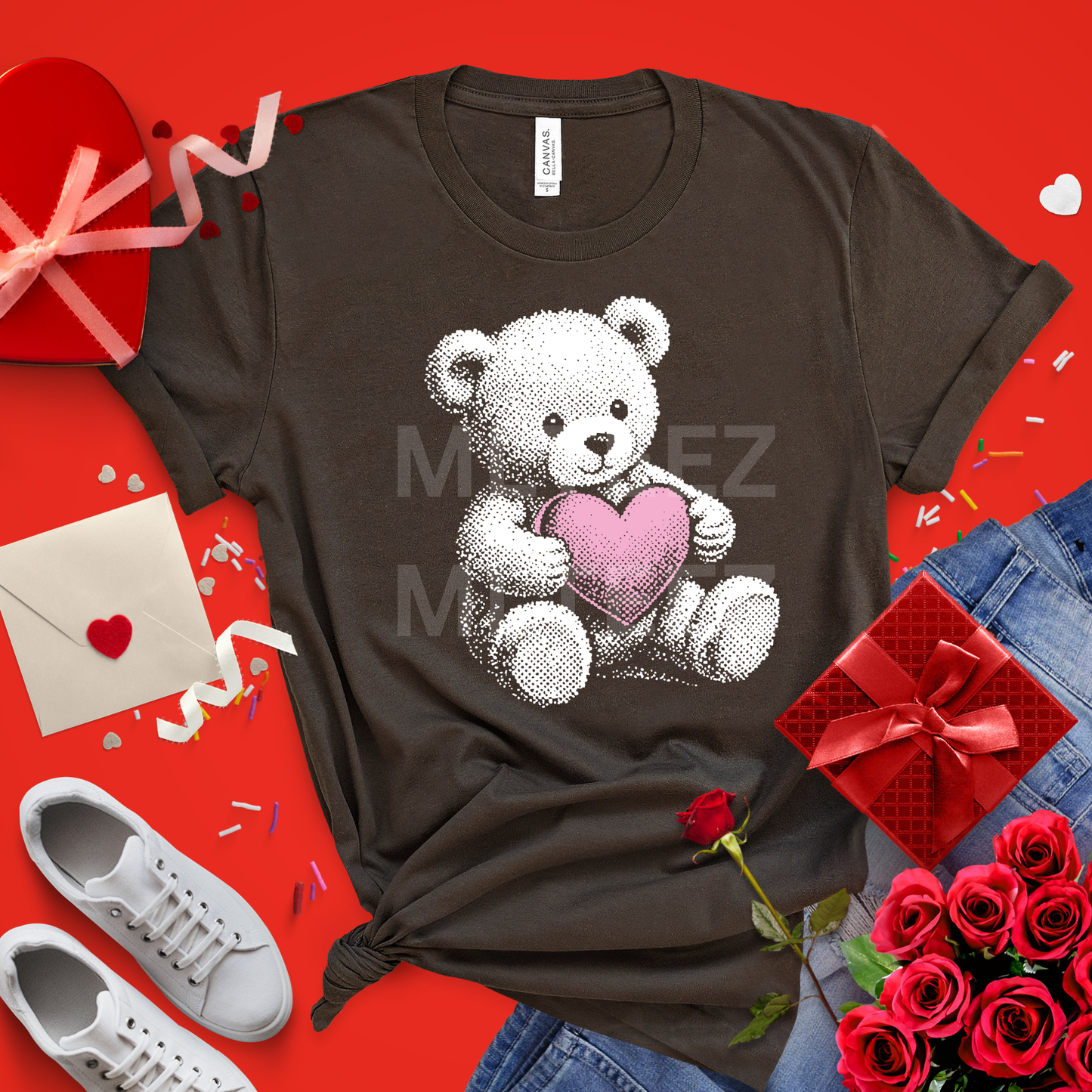 Valentine Bear (6) DTF Direct to Film