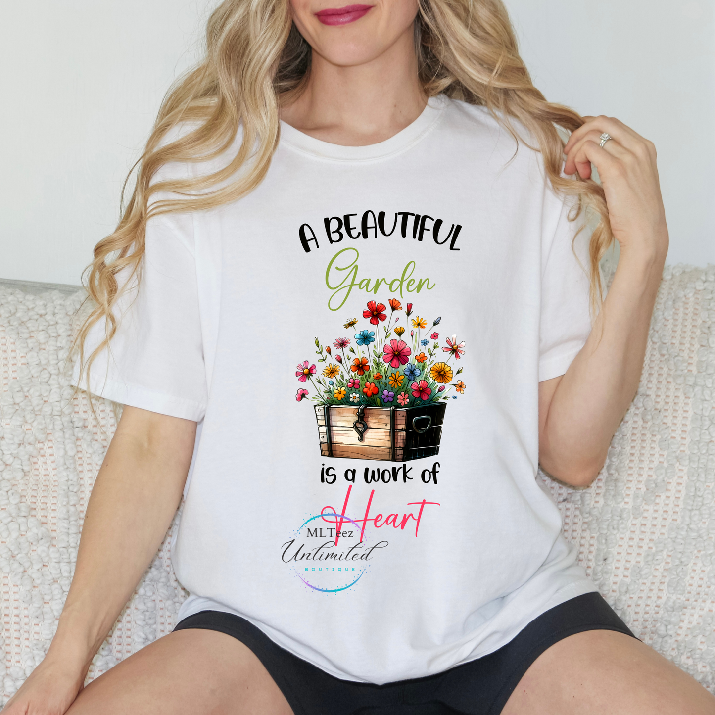 A Beautiful Garden Is A Work Of Heart DTF Direct To Film