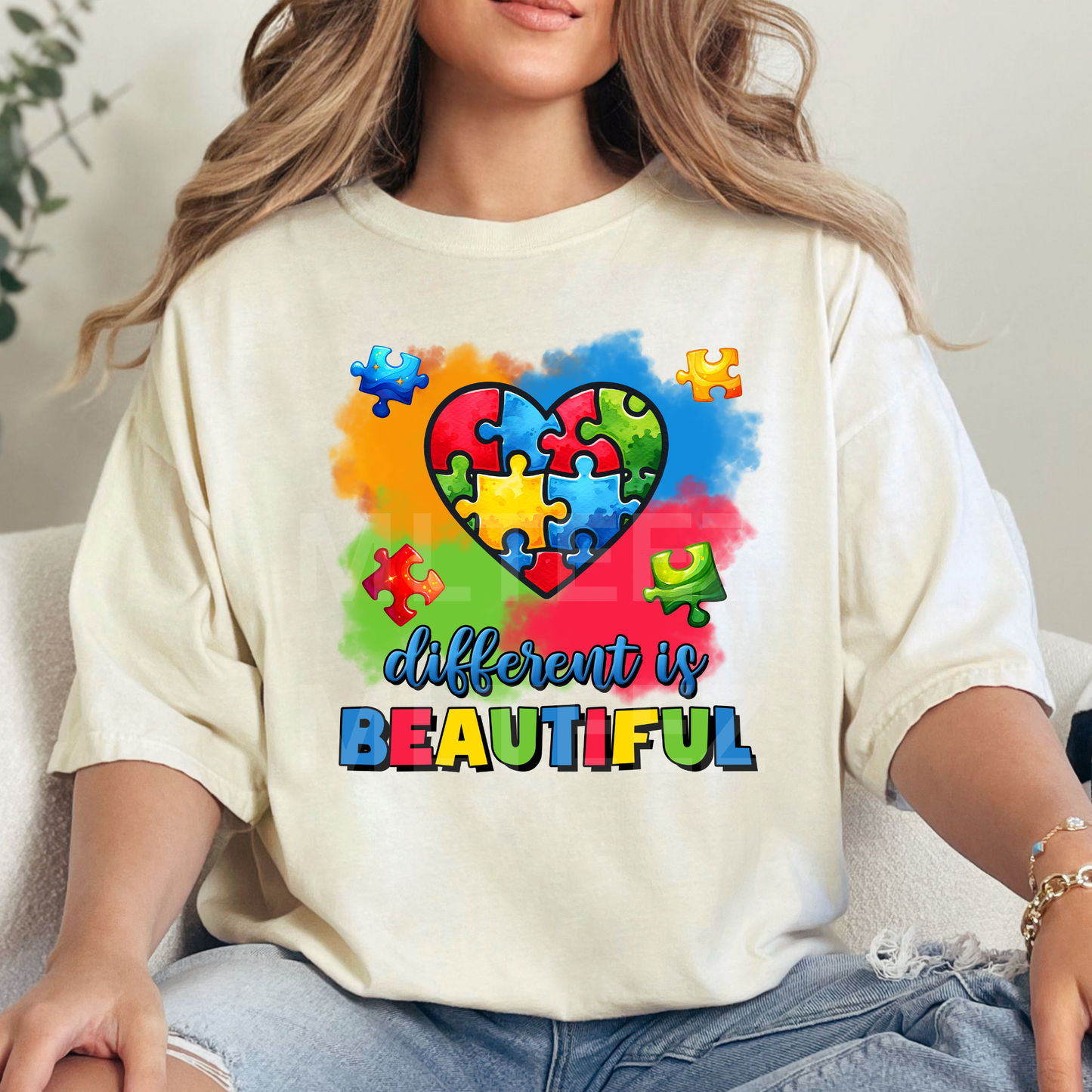 Different Is Beautiful (Autism) (5) DTF Direct To Film