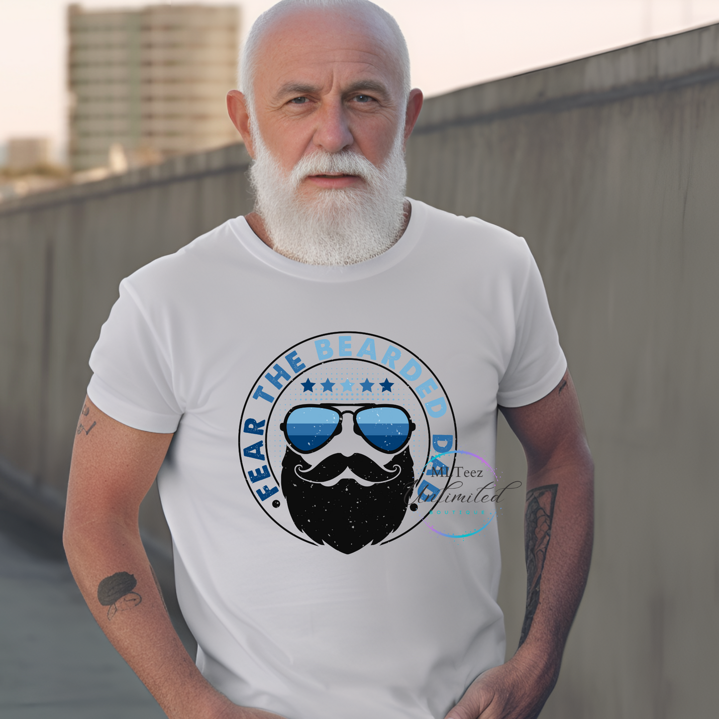 Fear The Bearded Dad DTF Direct To Film