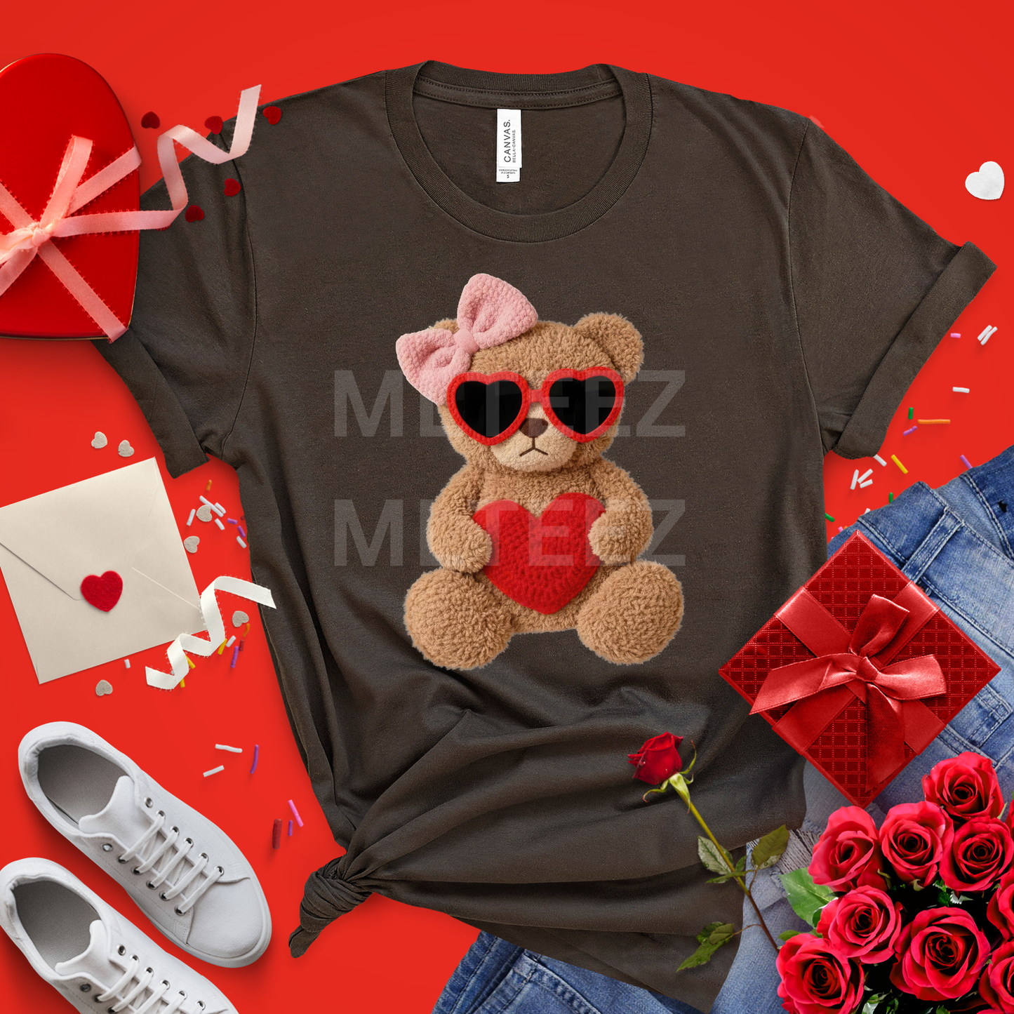 Valentine Bear (12) DTF Direct to Film