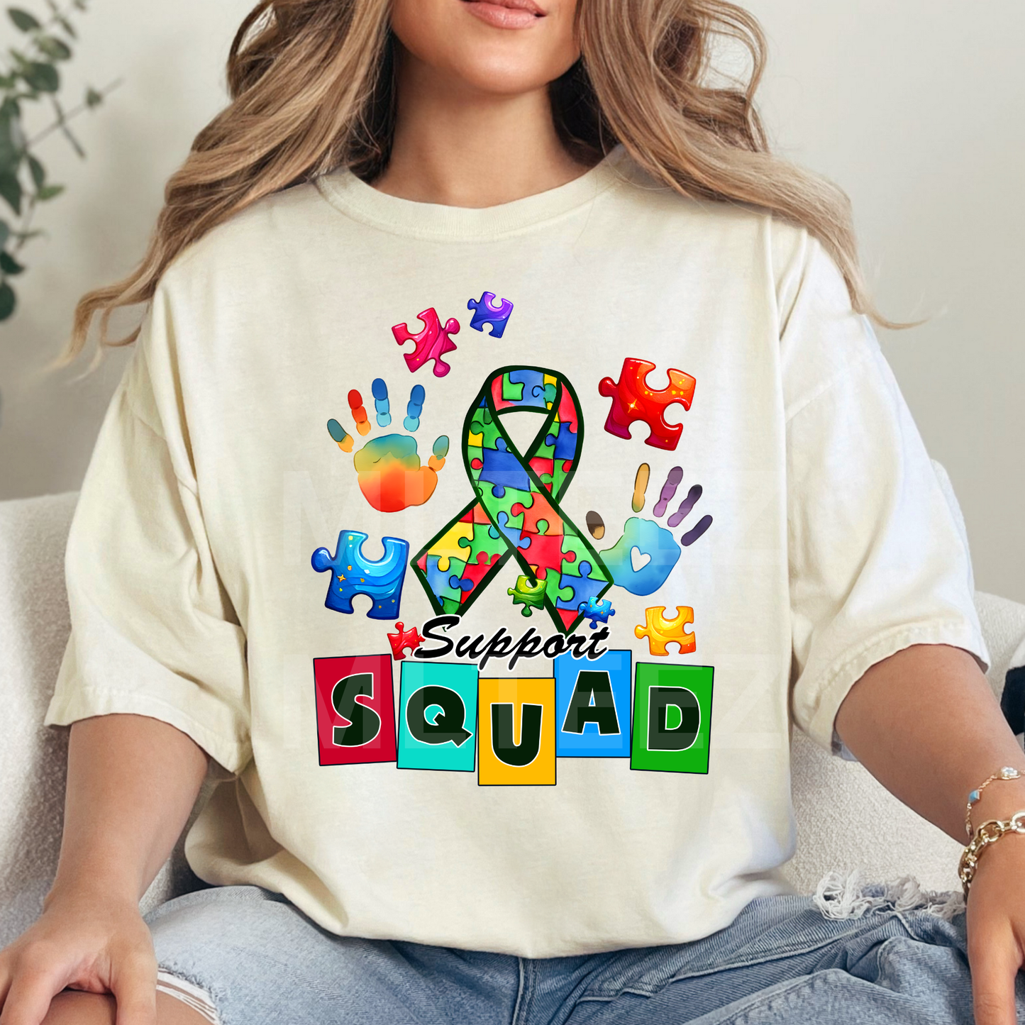 Support Squad (Autism) (2) DTF Direct To Film