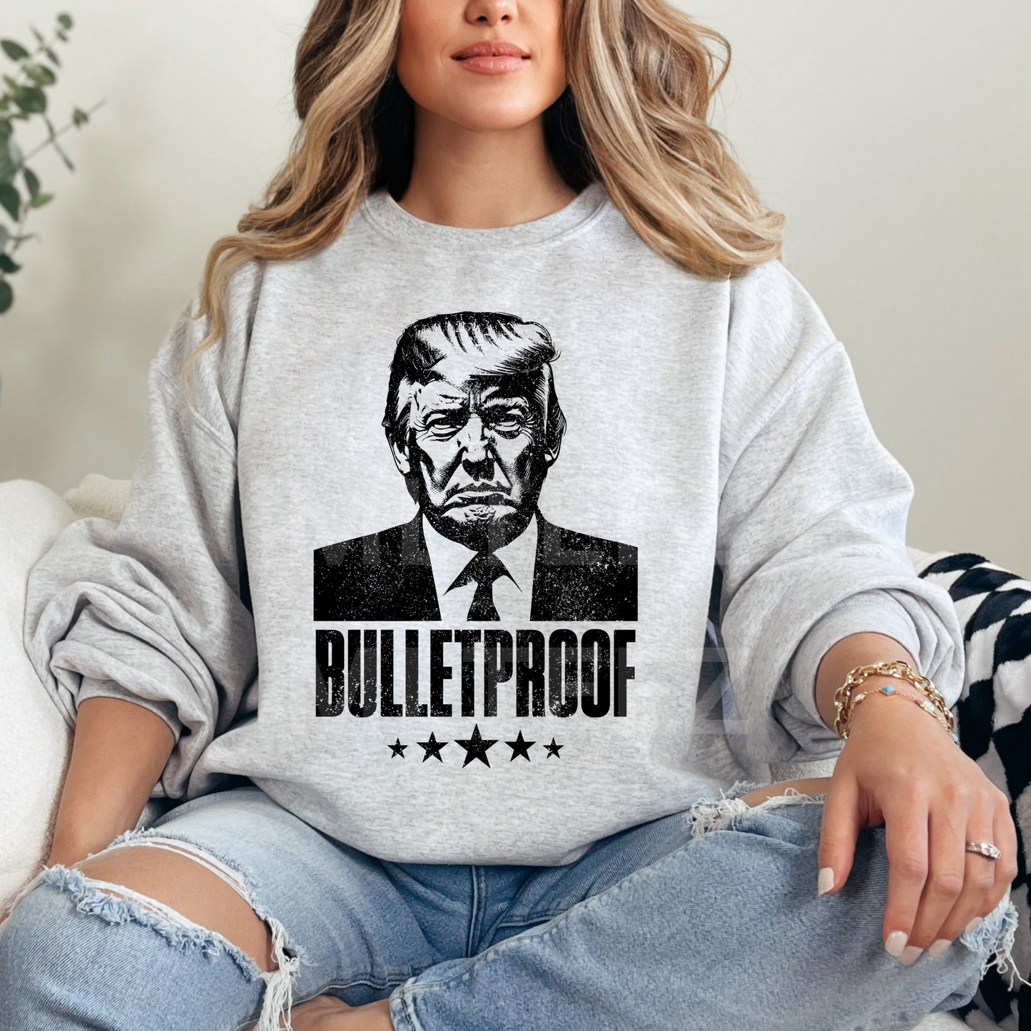 Bulletproof (3) (Distressed) DTF Direct To Film