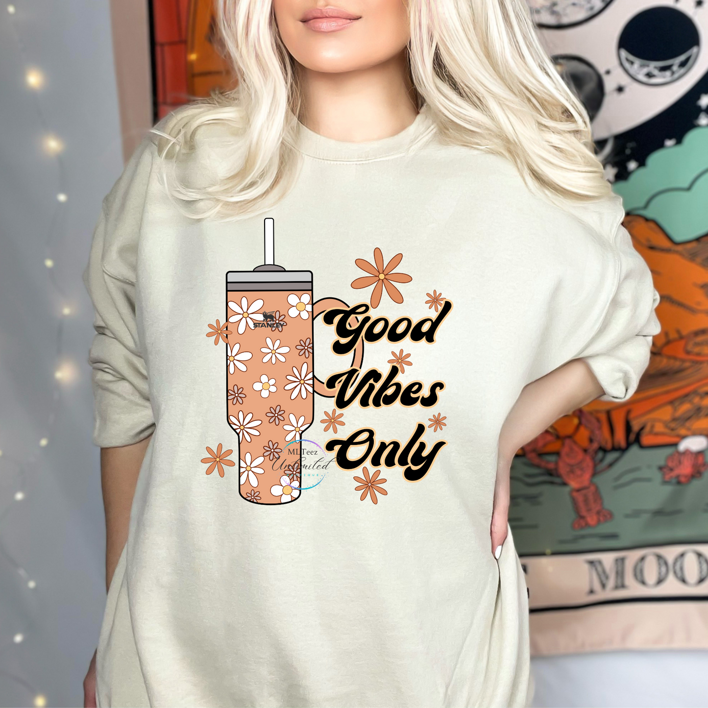 Good Vibes Only Big Cup DTF Direct To Film