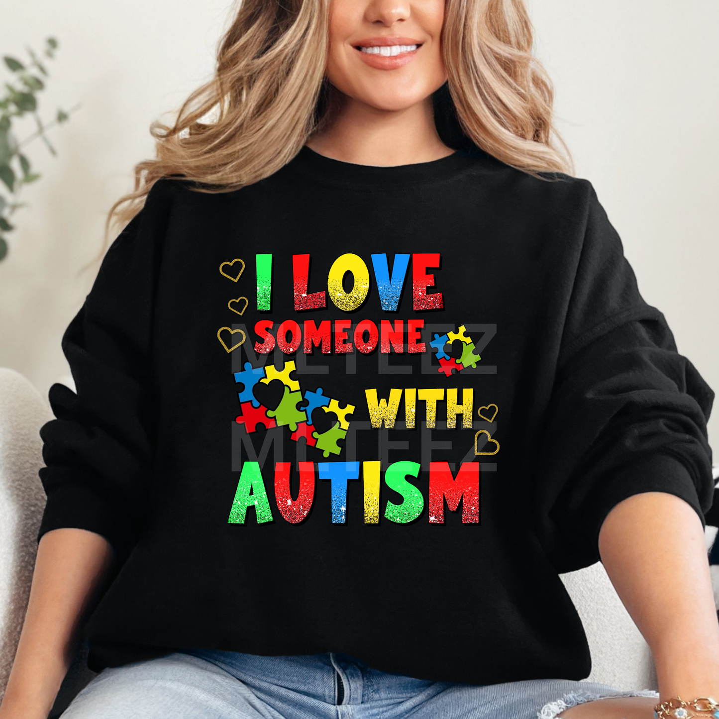 I Love Someone With Autism (2) DTF Direct To Film