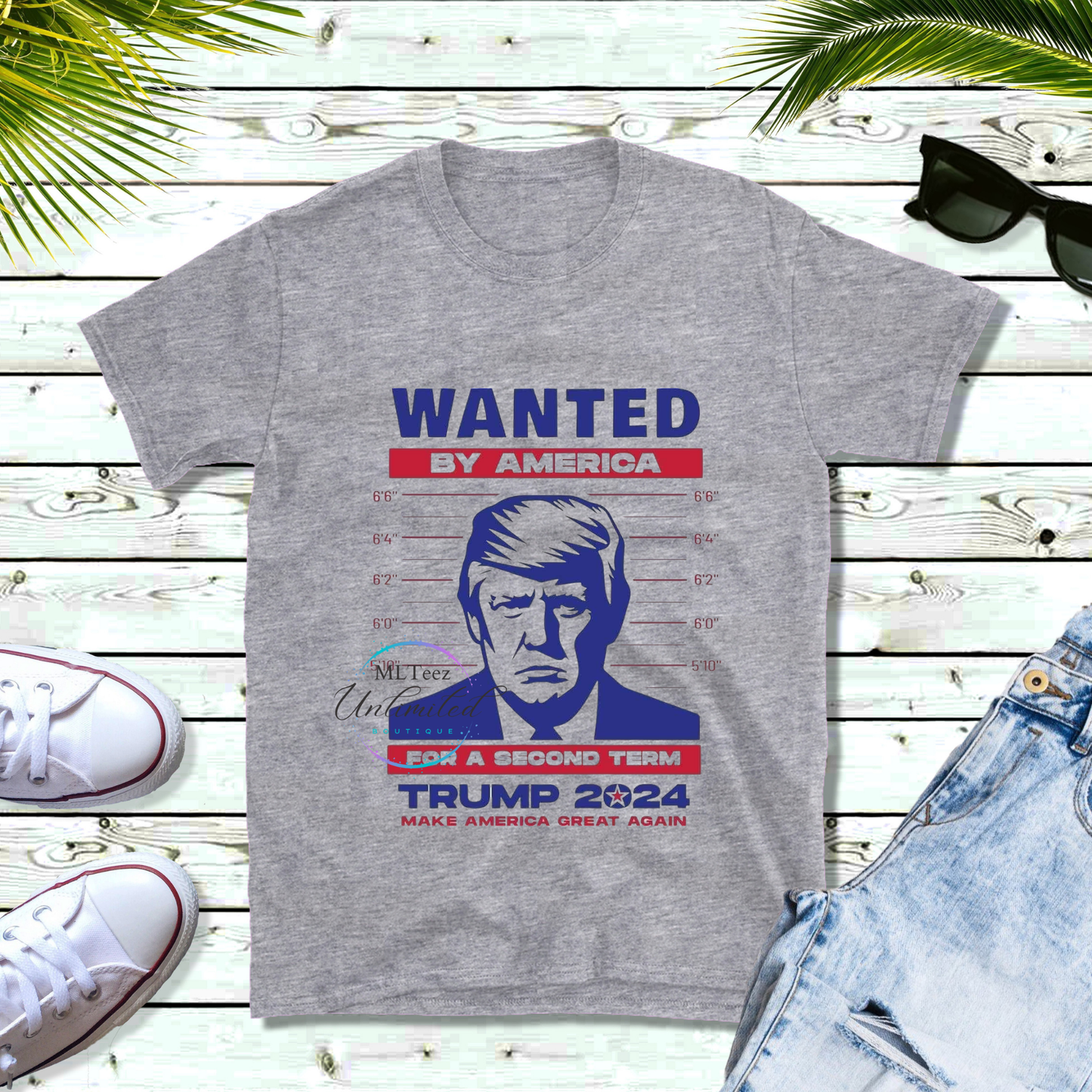 Wanted By America For a Second Term Trump 2024 DTF Direct To Film