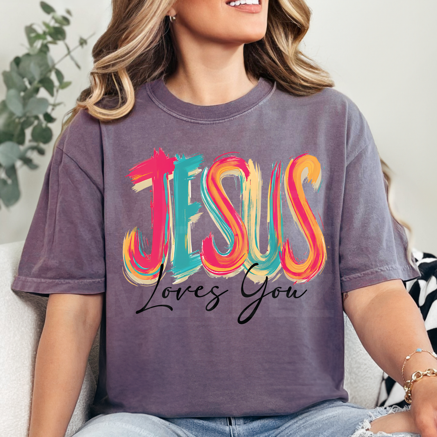 Jesus Loves You (2) DTF Direct to Film