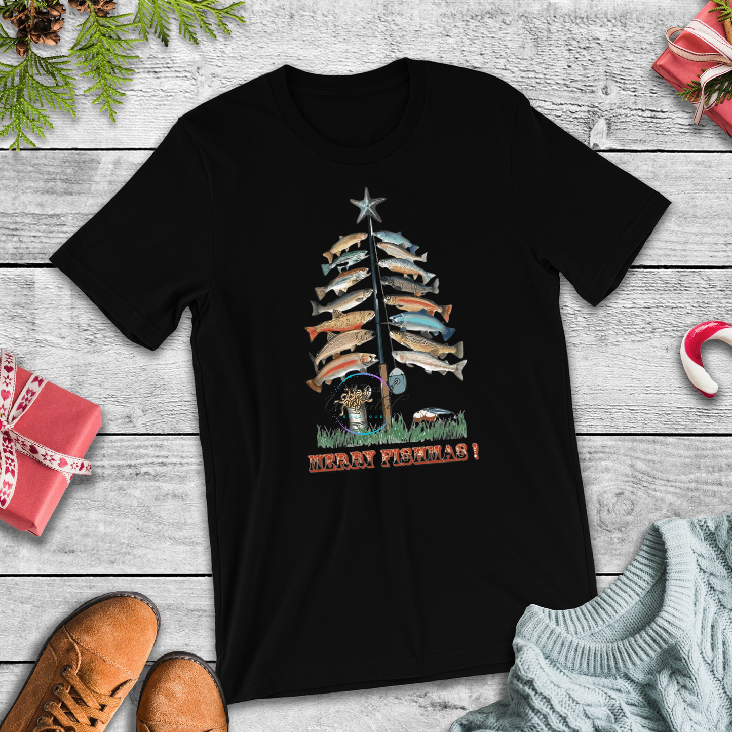 Merry Fishmas (1) DTF Direct To Film