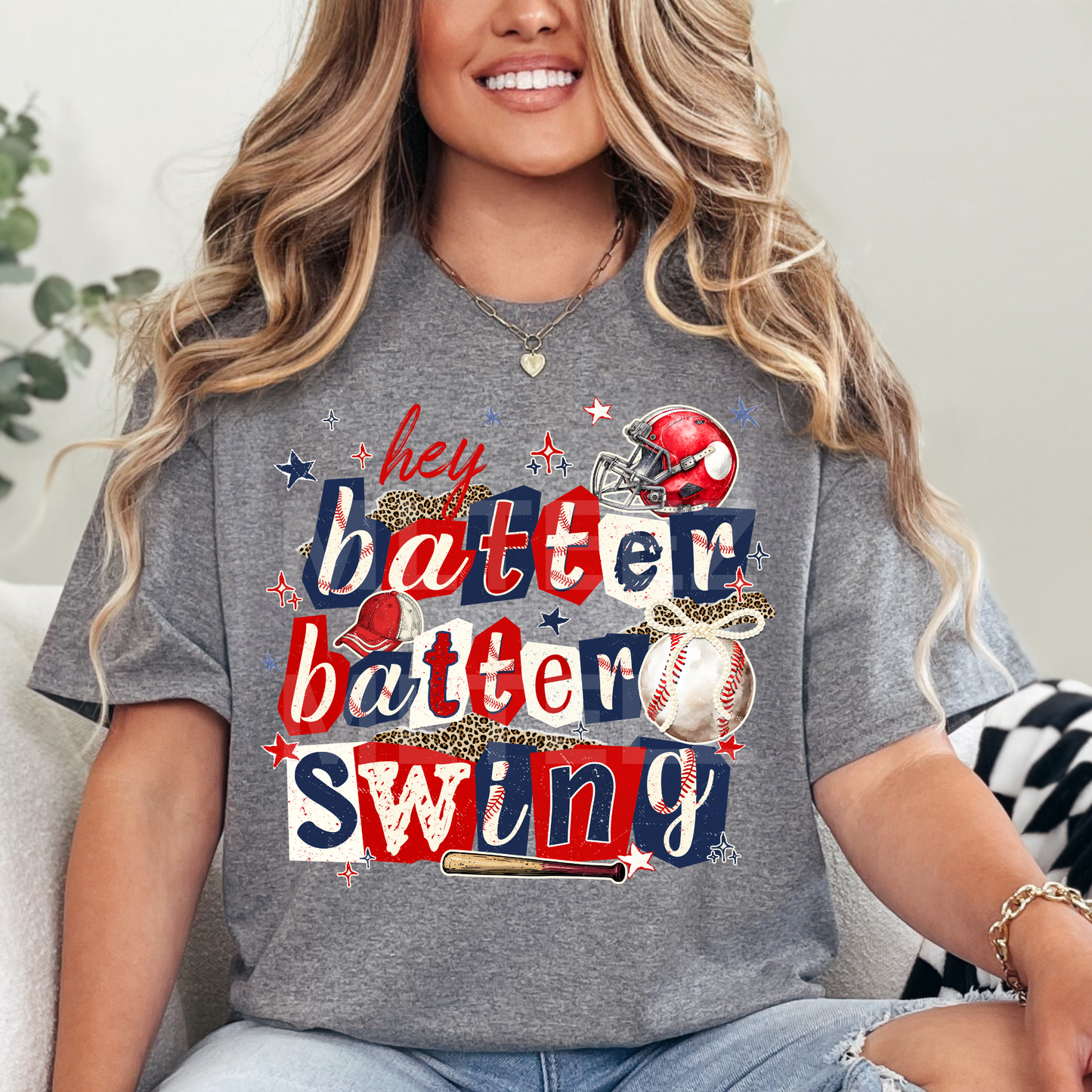 Hey Batter Batter Swing (Baseball) (3) DTF Direct To Film