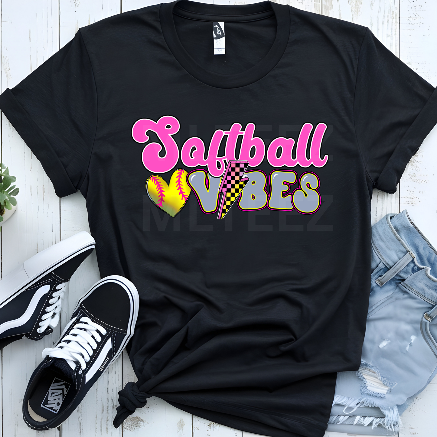 Softball Vibes (4) DTF Direct To Film