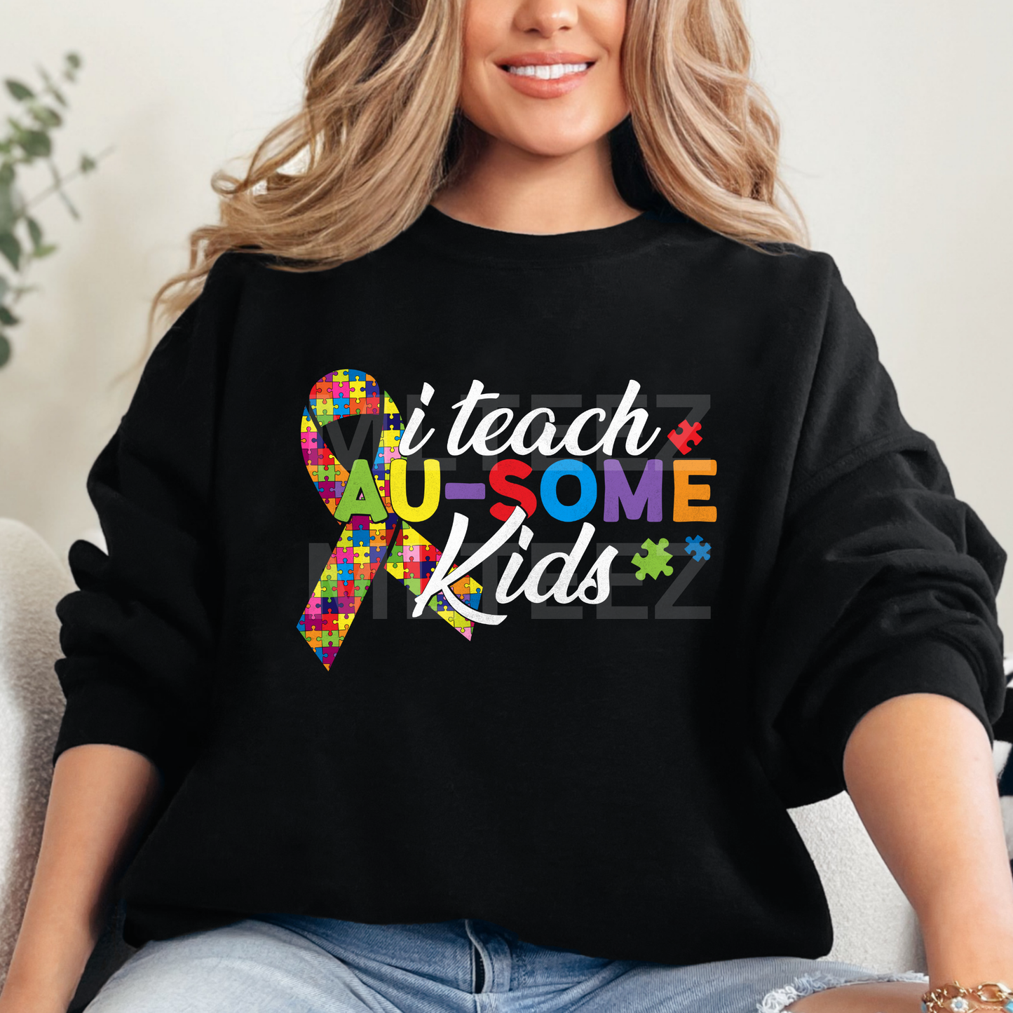 I Teach Au-Some Kids (Autism) (2) DTF Direct To Film