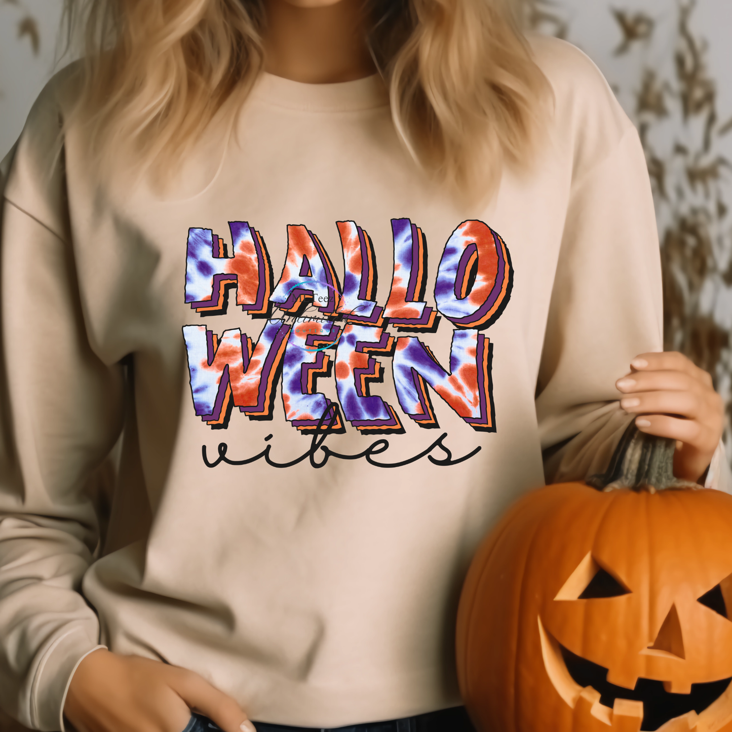 Halloween Vibes (Purple/Orange Retro) DTF Direct To Film
