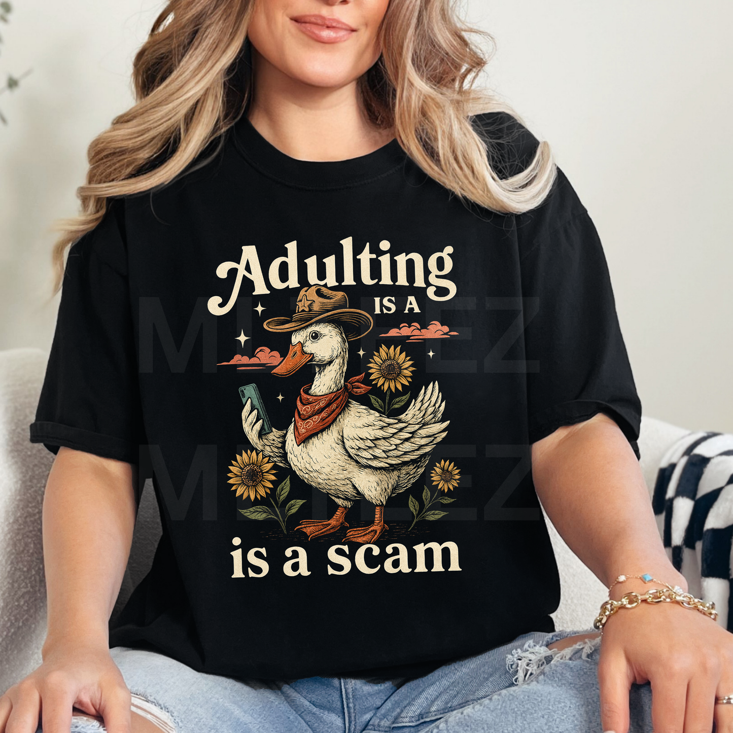 Adulting Is A Scam (3) DTF Direct To Film