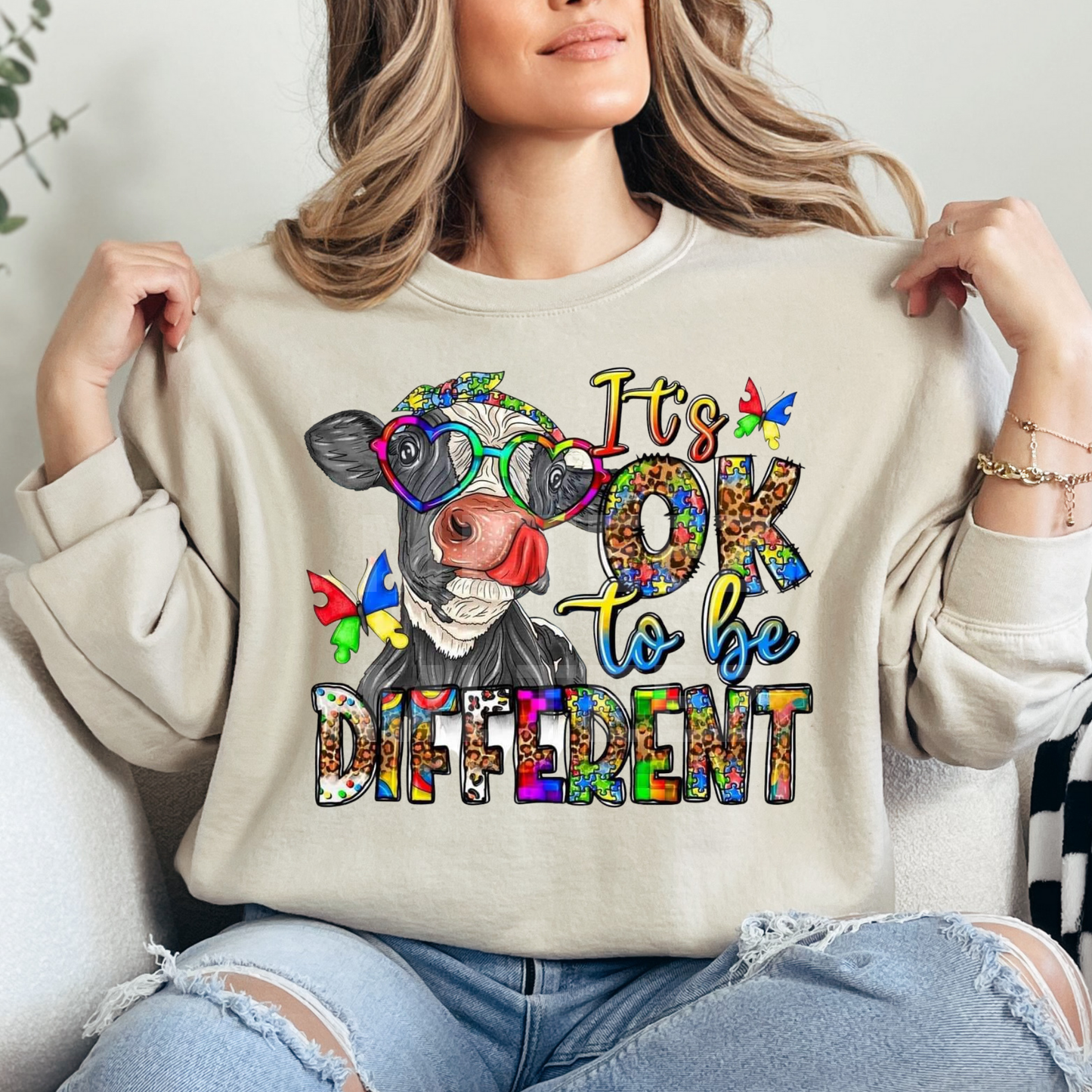 It's Ok To Be Different (Autism) (1) DTF Direct To Film