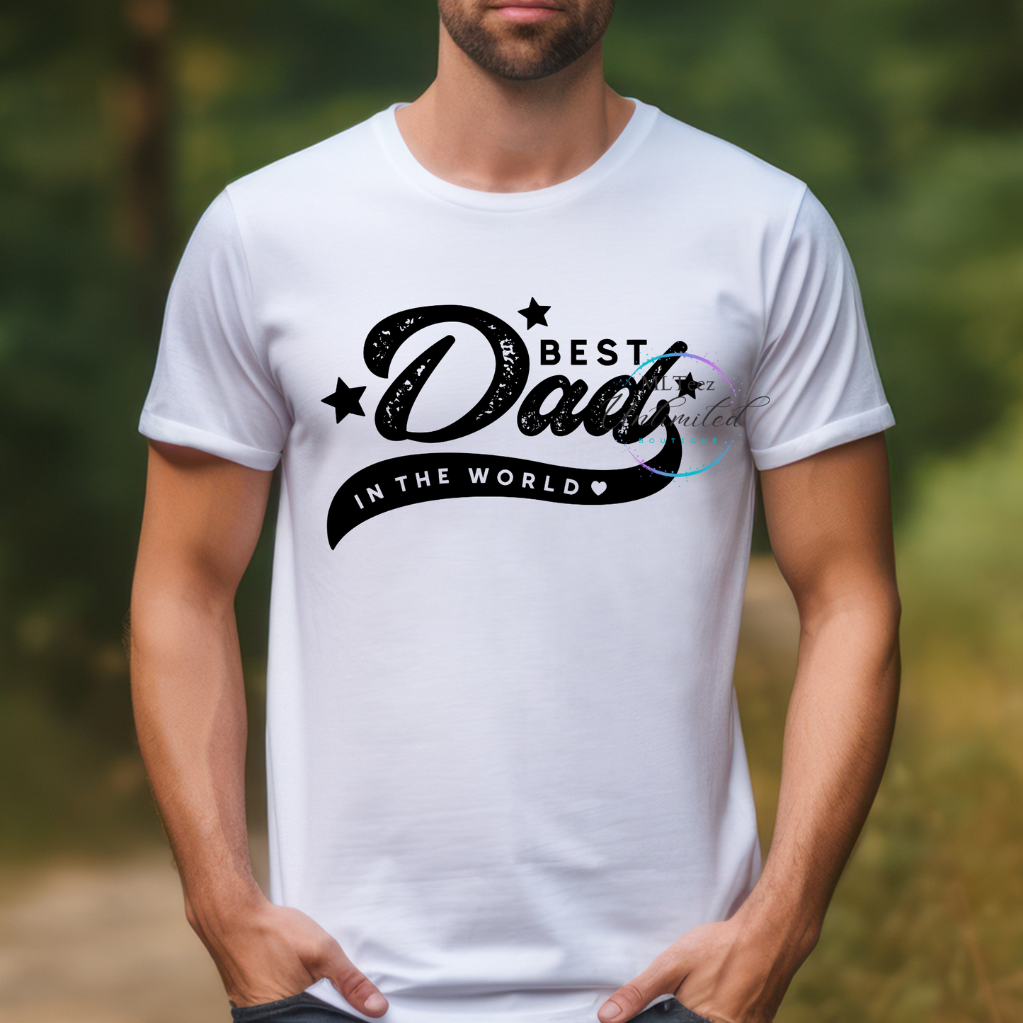 Best Dad In The World (black) DTF Direct To Film