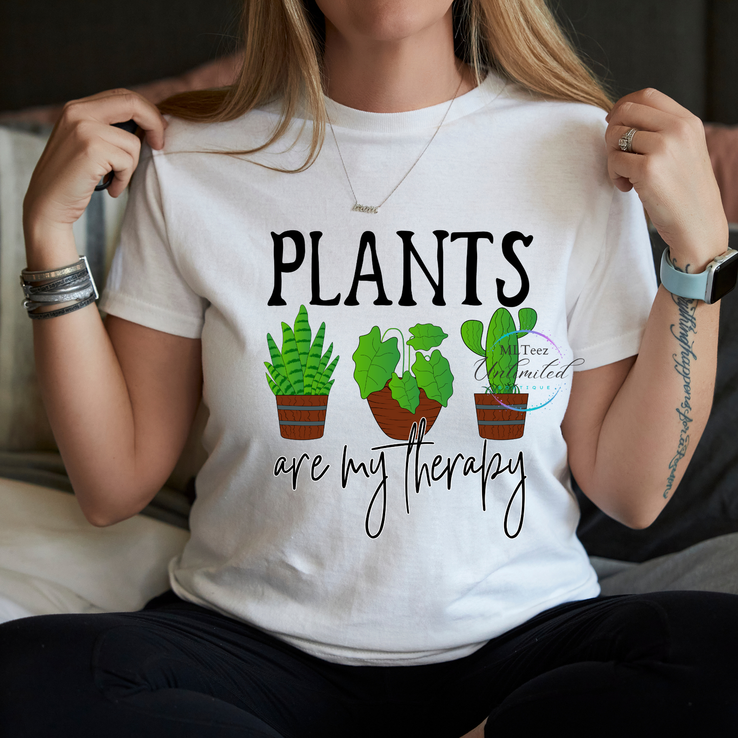 Plants Are My Therapy (2) DTF Direct To Film