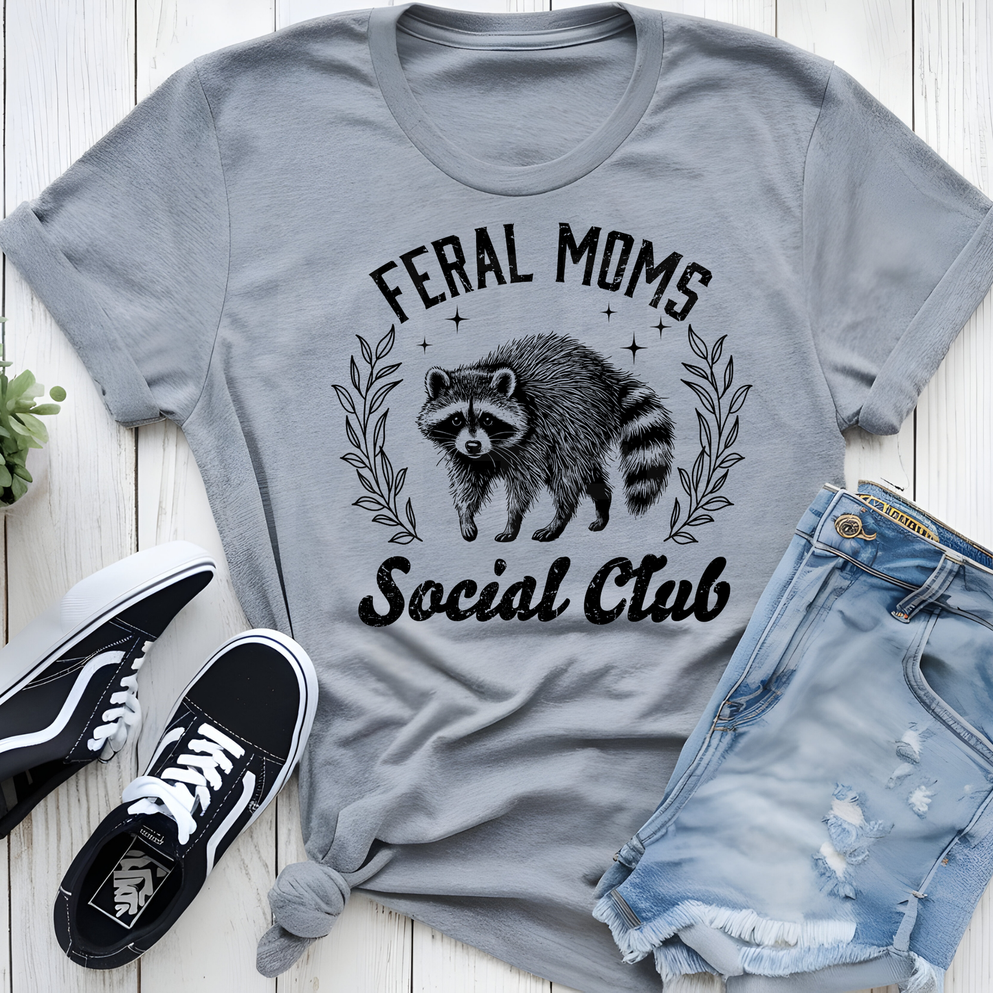 Feral Moms Social Club (2) DTF Direct To Film