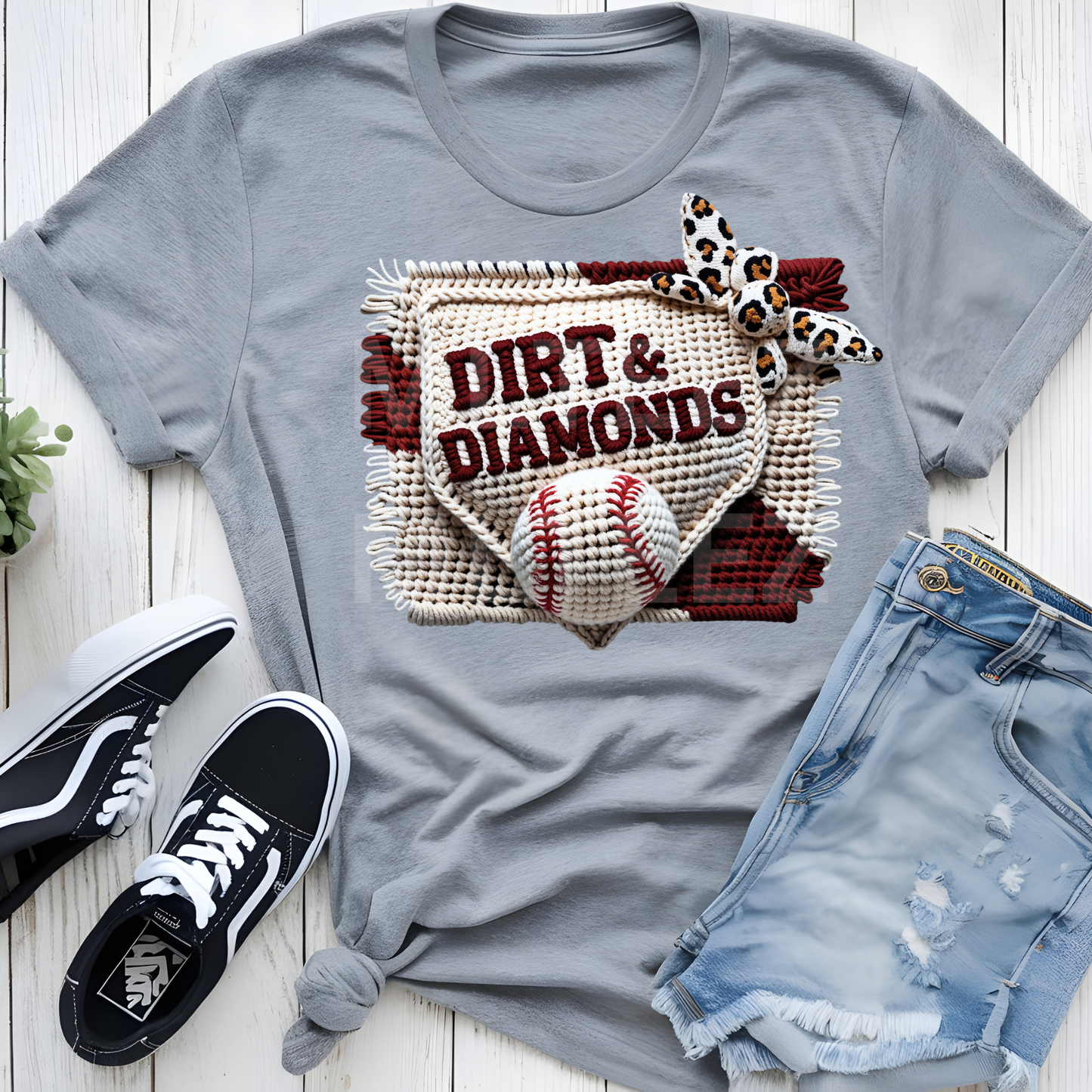 Dirt & Diamonds (Baseball) (3) DTF Direct To Film