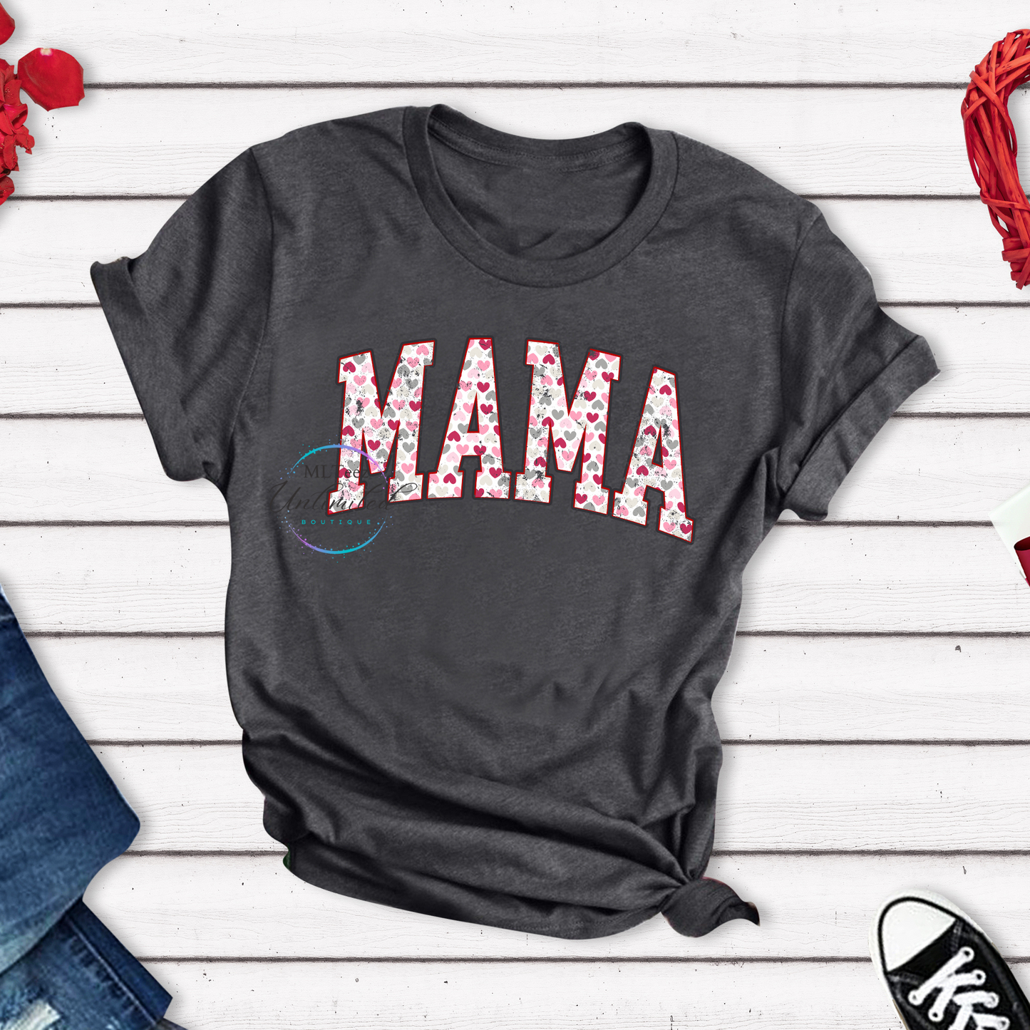 Valentines Mama (Hearts) DTF Direct To Film