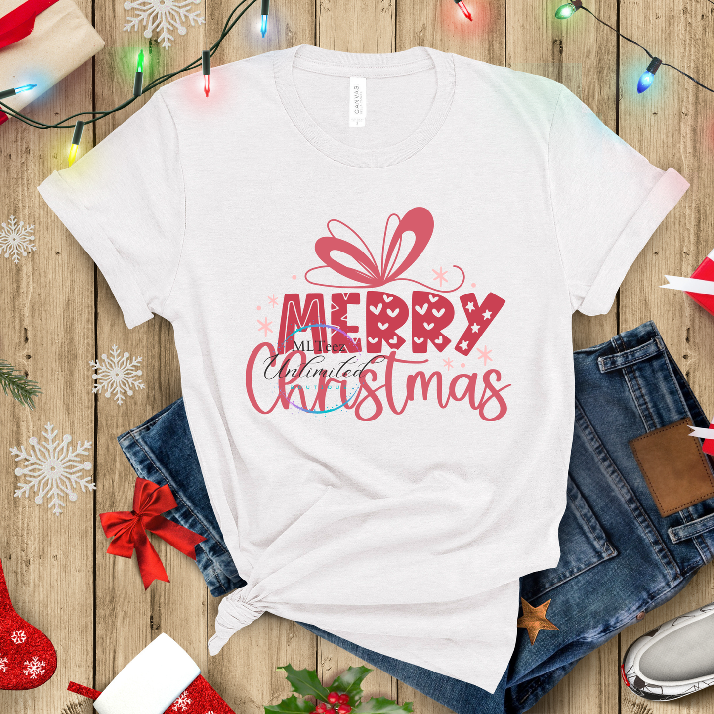 Merry Christmas (Pink) DTF Direct To Film