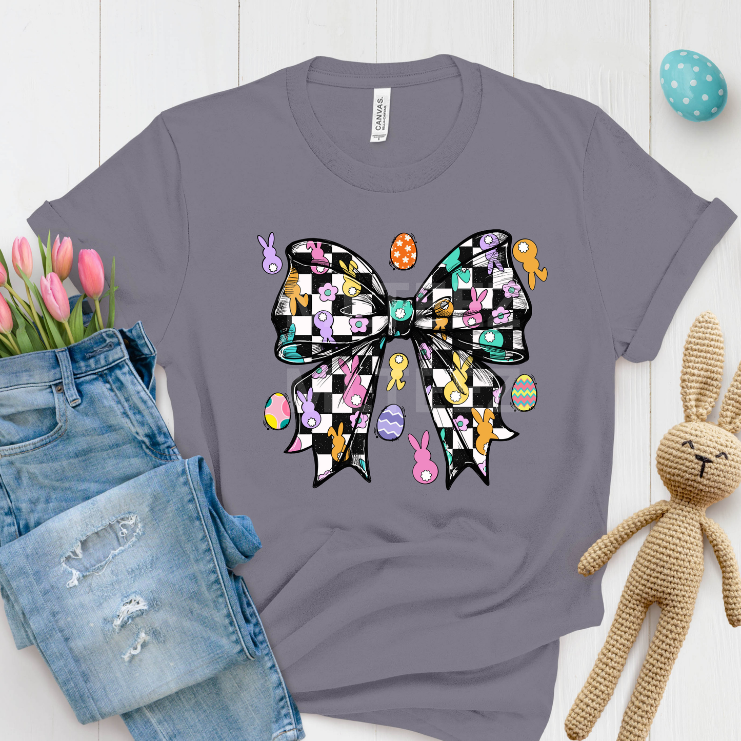 Easter Bow (40) DTF Direct To Film