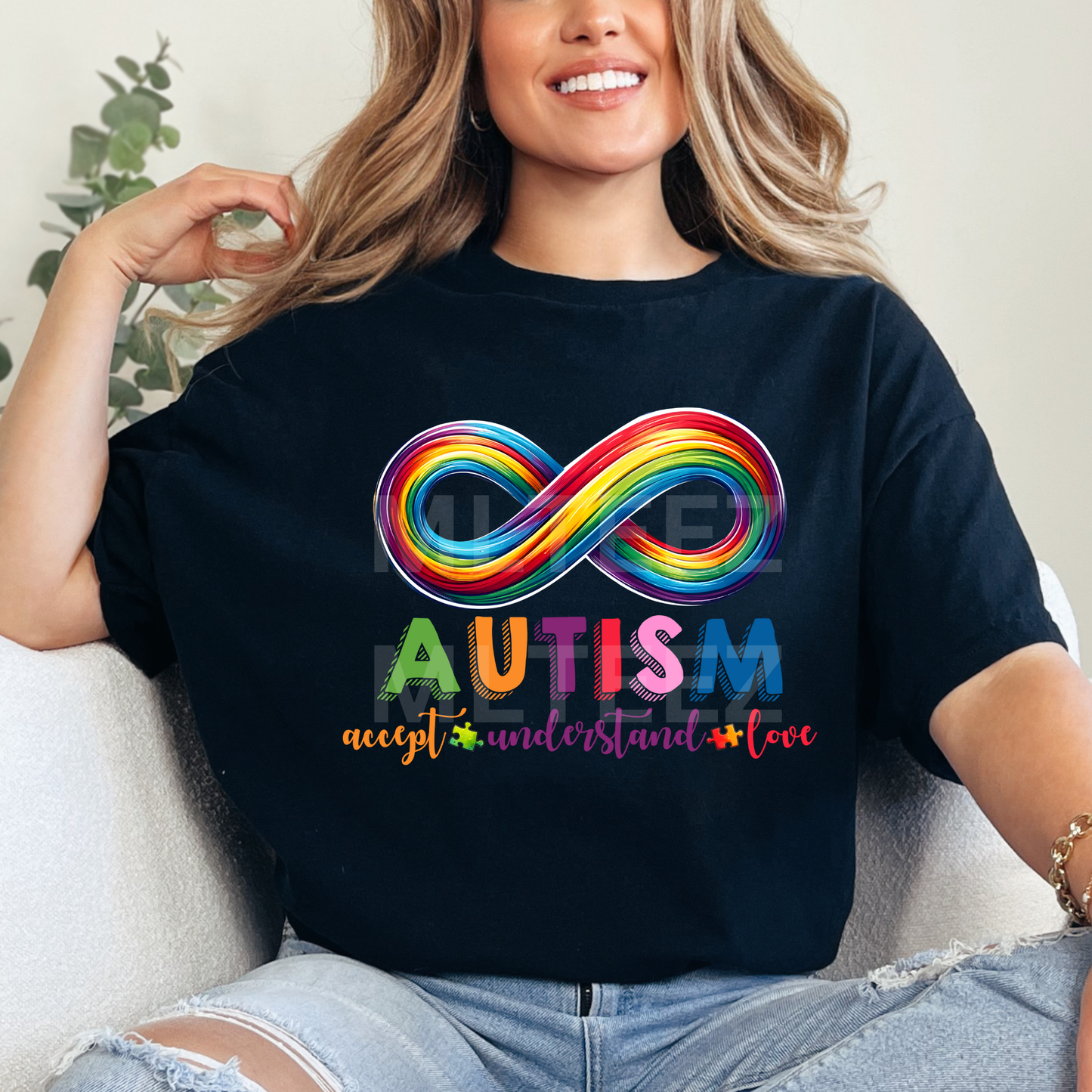 Accept, Understand, Love (Autism) (1) DTF Direct To Film