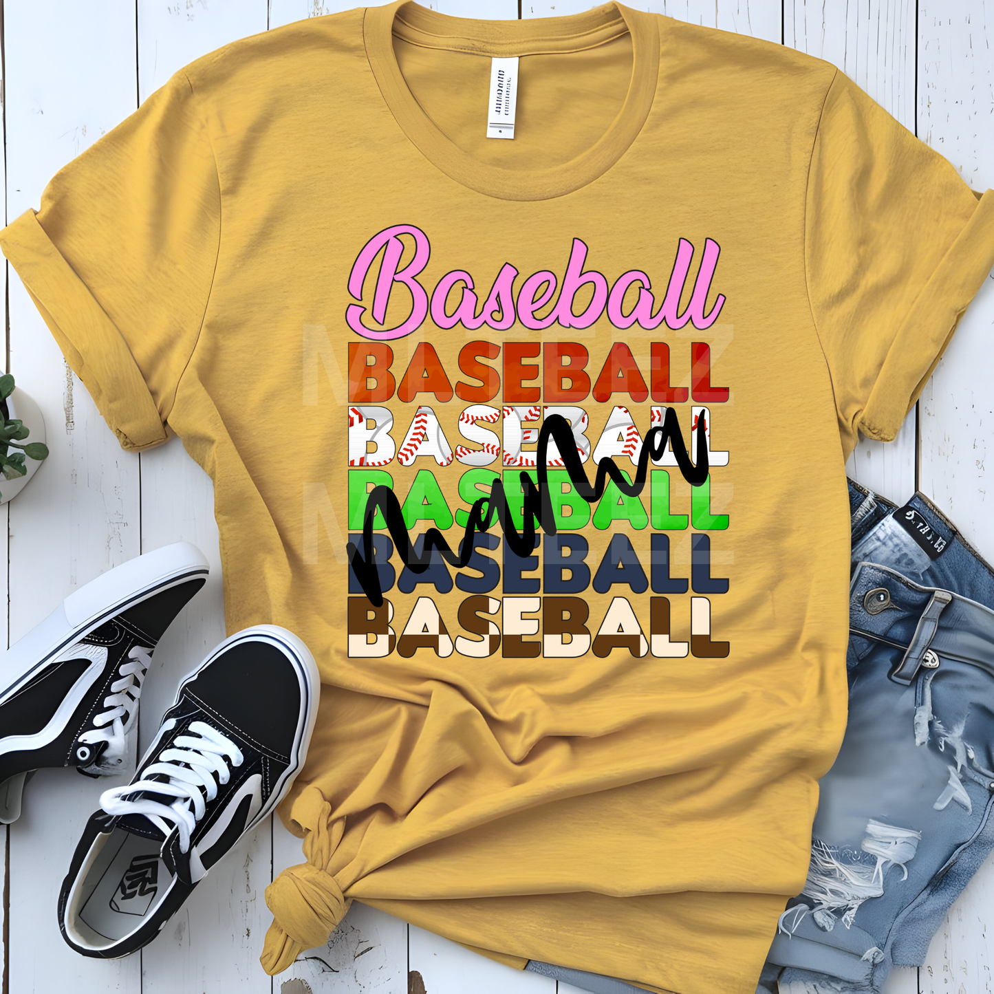 Baseball Mama (12) DTF Direct To Film