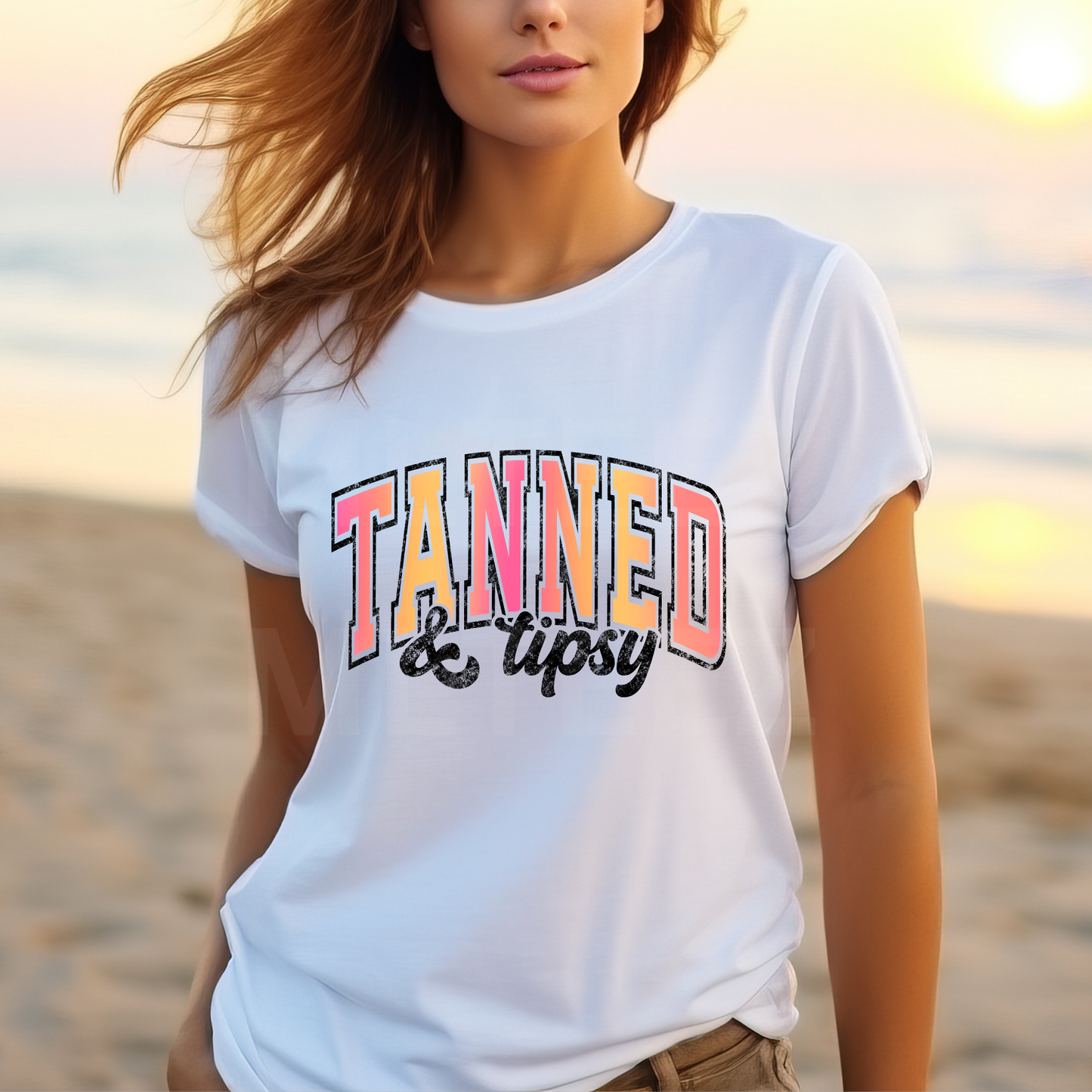 Tanned & Tipsy (6) DTF Direct To Film