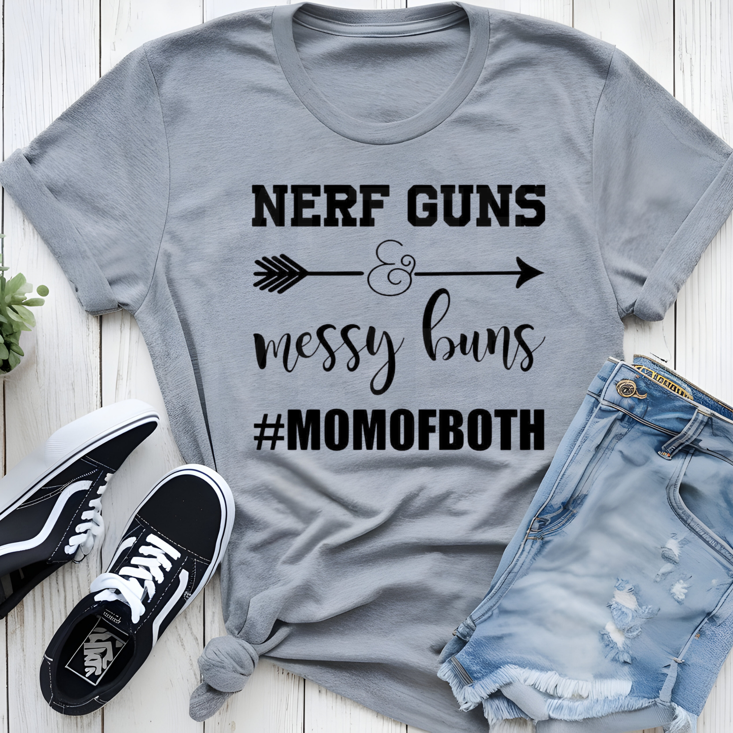 Nerf Guns & Messy Buns #Momofboth (1) DTF Direct To Film