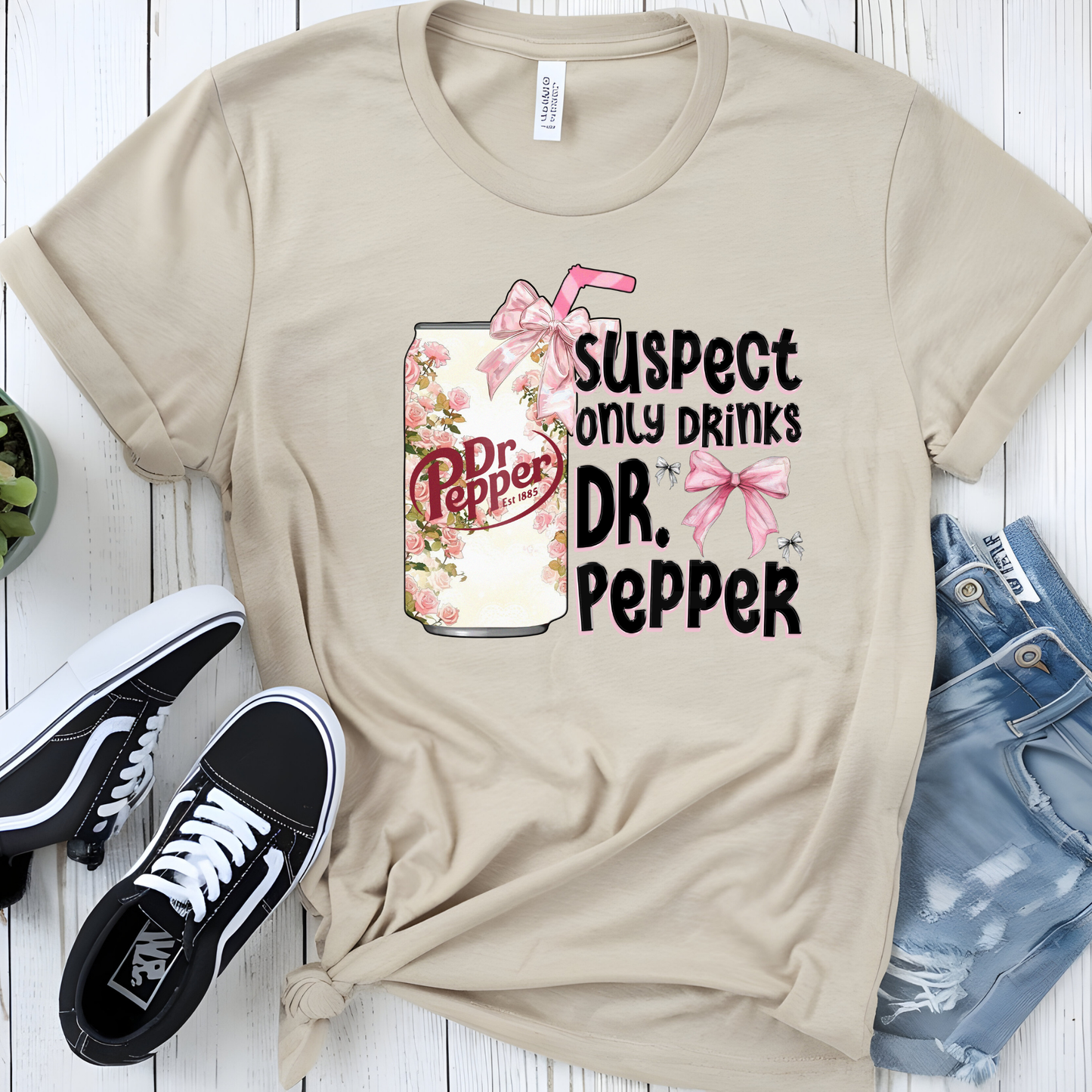 Suspect Only Drinks Dr. P (1) DTF Direct To Film