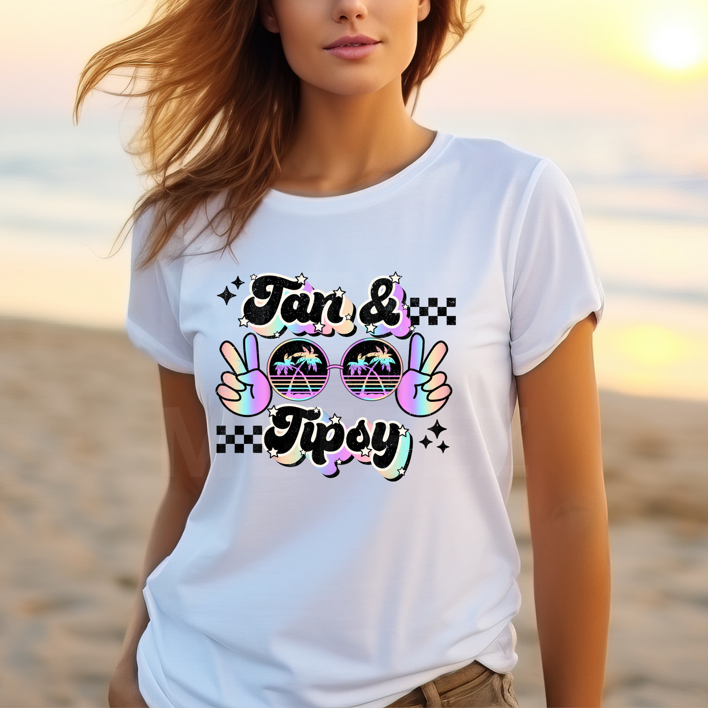 Tanned & Tipsy (9) DTF Direct To Film