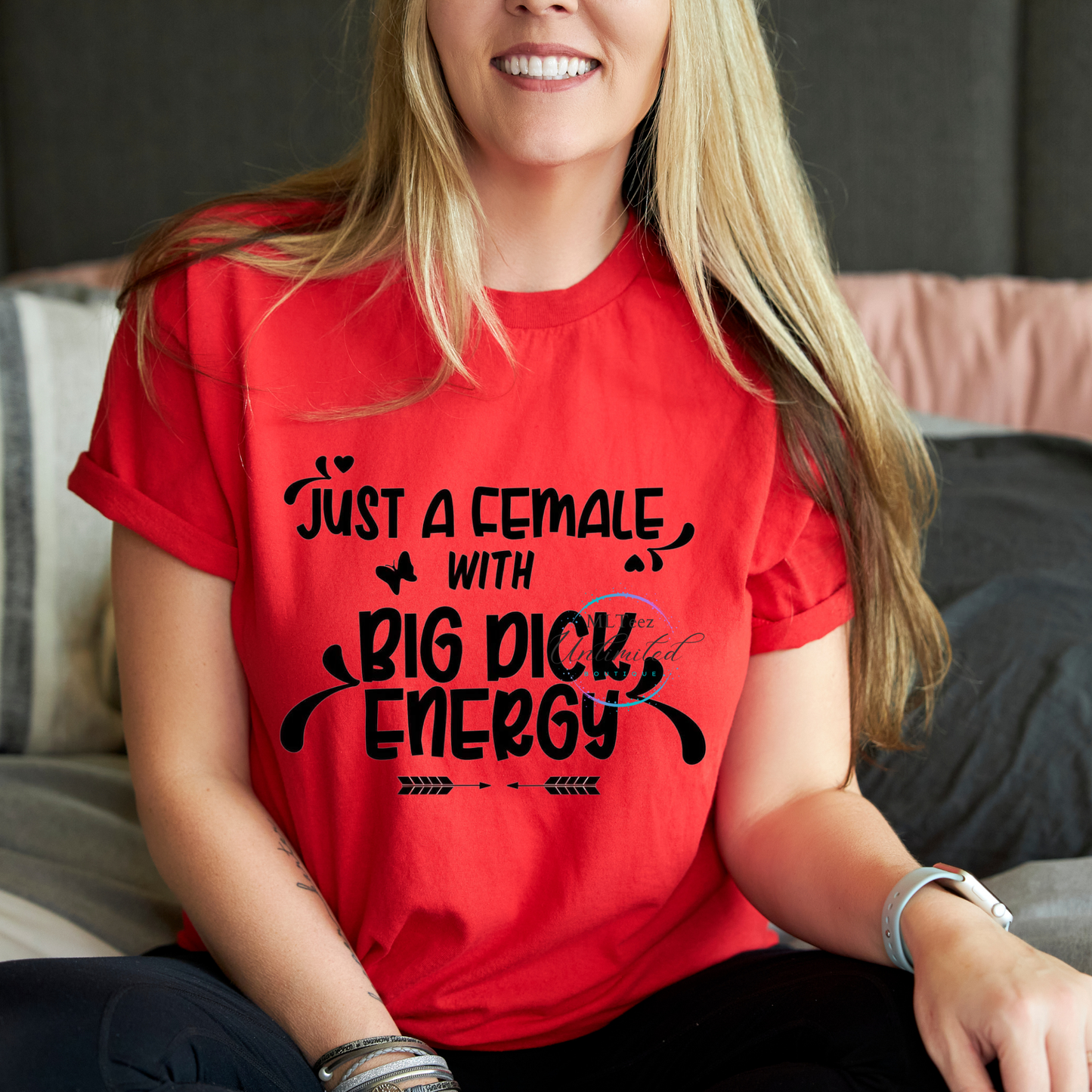 Just A Female With .. DTF Direct To Film