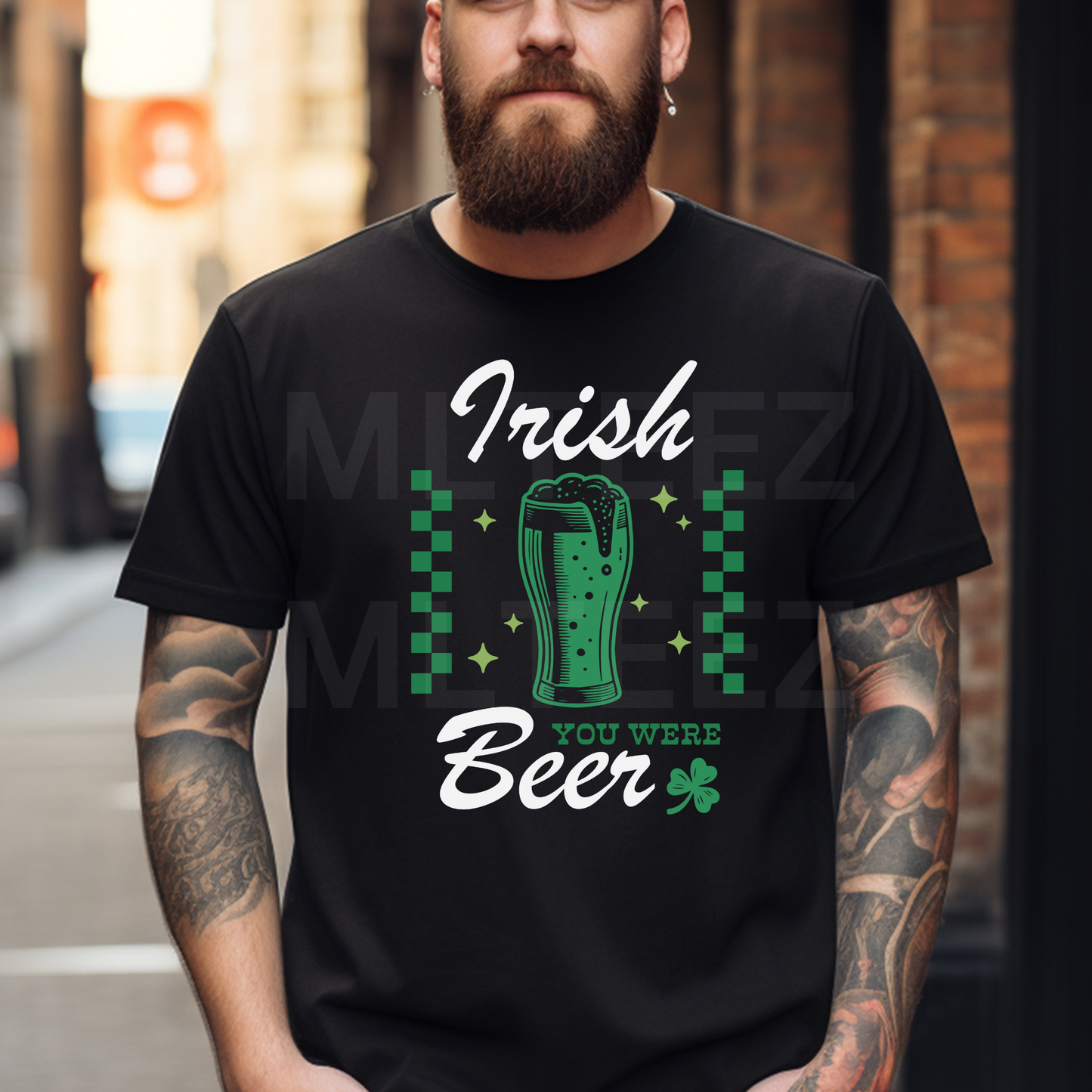 Irish You Were Beer (2) DTF Direct To Film