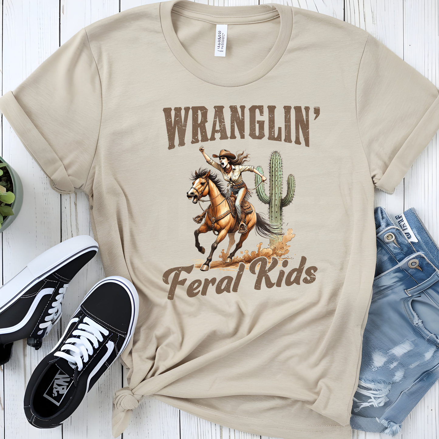 Wranglin' Feral Kids (1) DTF Direct To Film