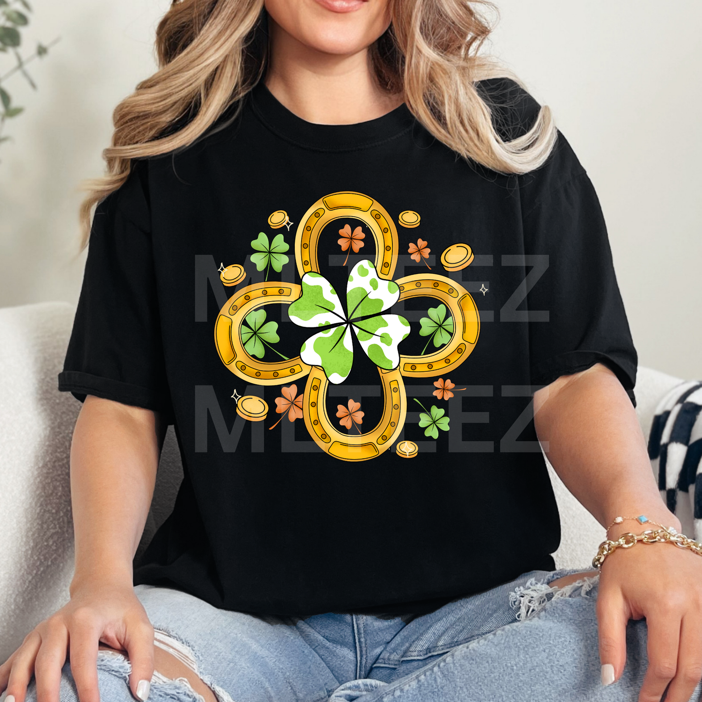 Horseshoe Shamrock DTF Direct To Film