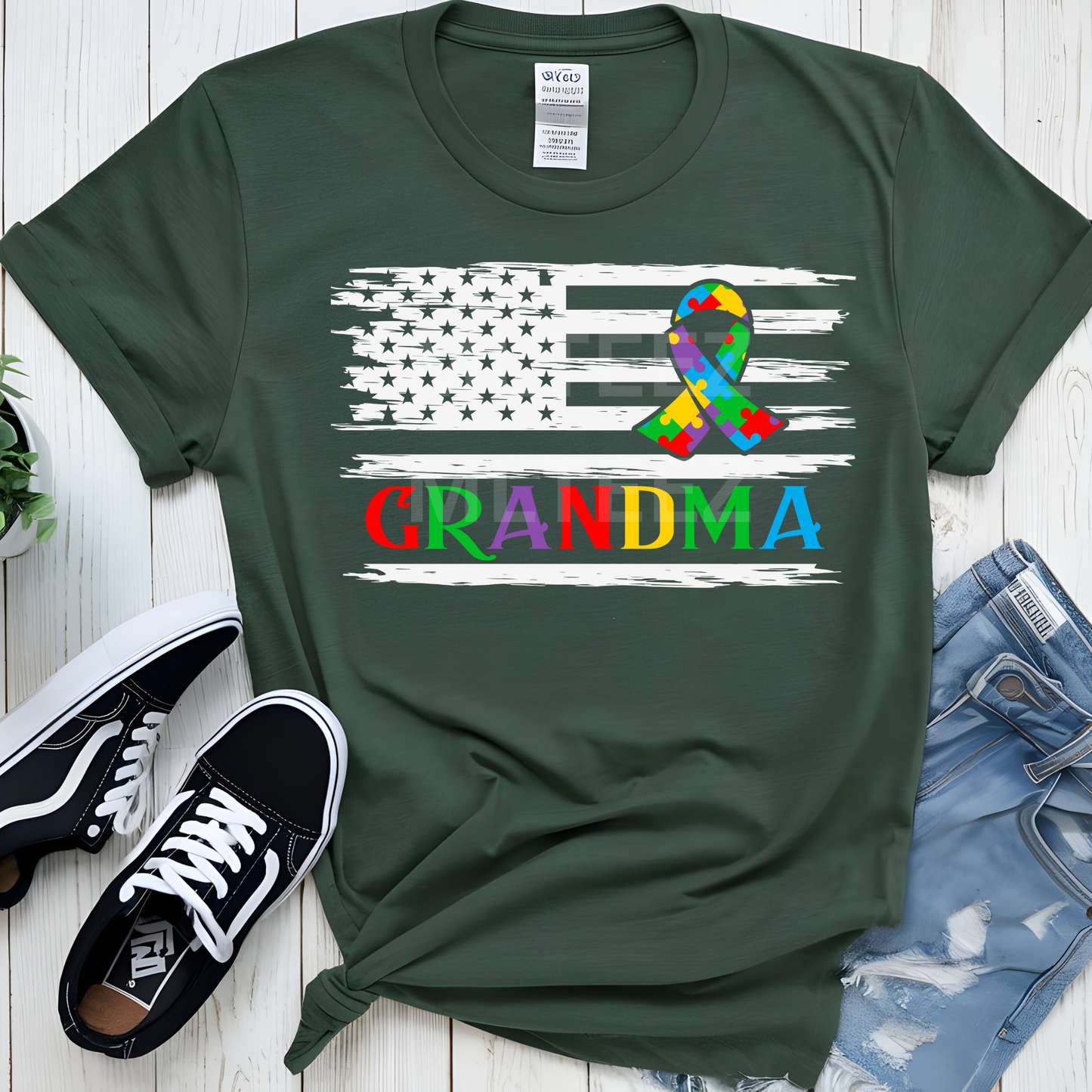 Grandma (Autism) (1) DTF Direct To Film